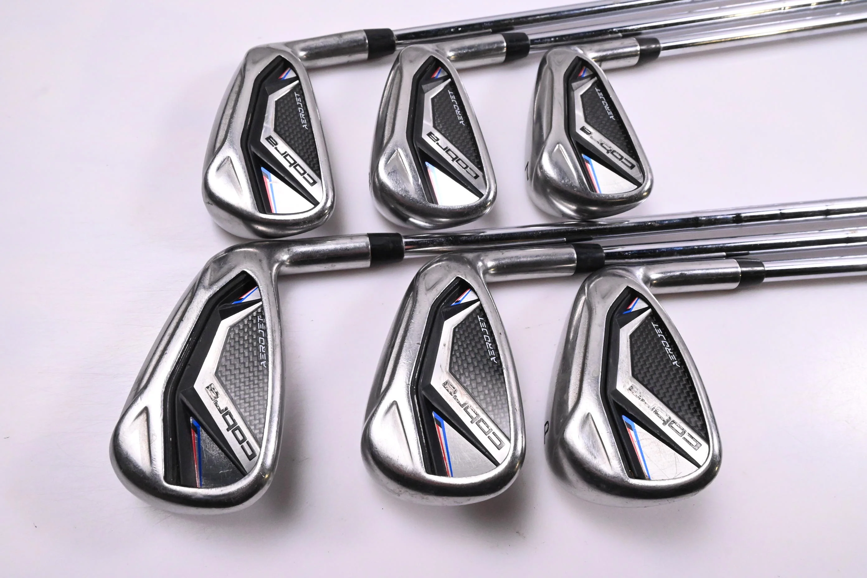 Cobra Aerojet Irons / 5-PW / Stiff Flex KBS Tour Lite Shafts - Image 2