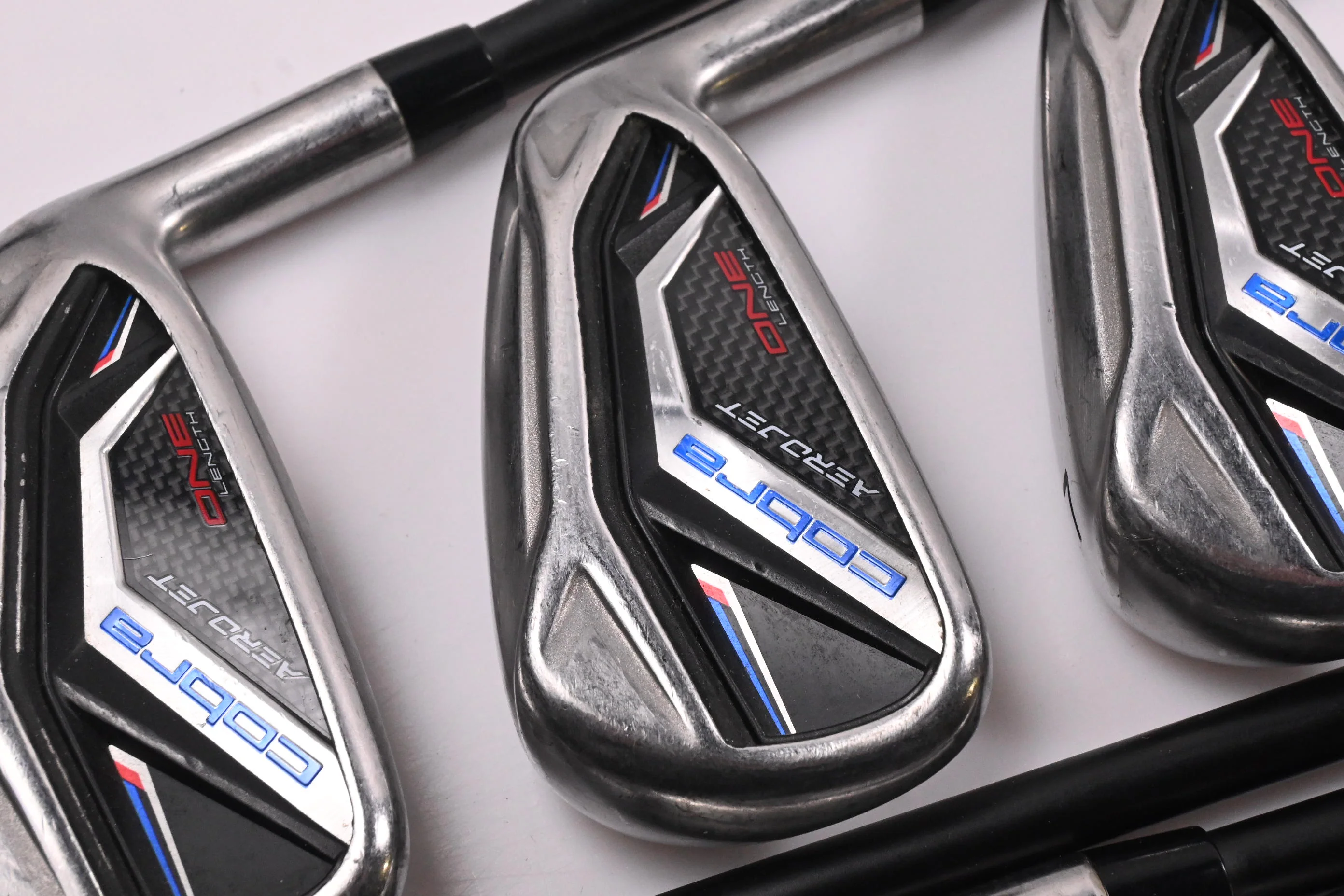 Cobra Aerojet One Length Irons / 5-PW+GW / Stiff Flex KBS PGI 85 Shafts