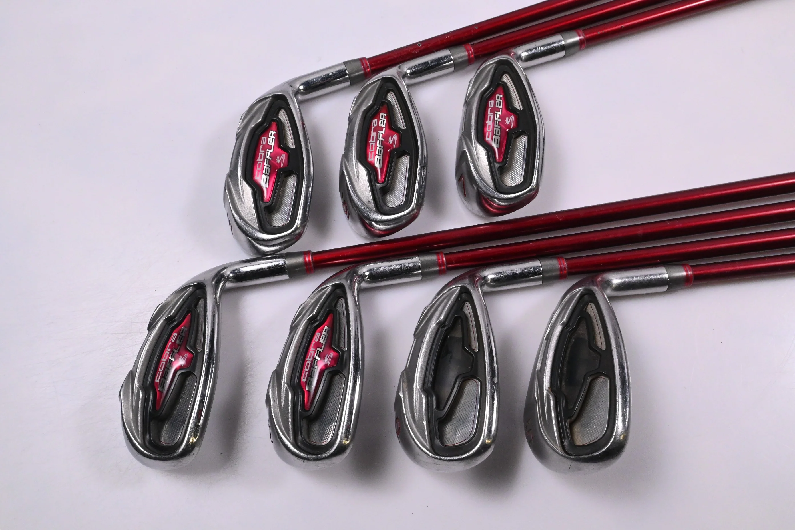 Cobra Baffler 2013 Red Irons / 5-PW+SW / Regular Flex Cobra 53 Shafts - Image 2