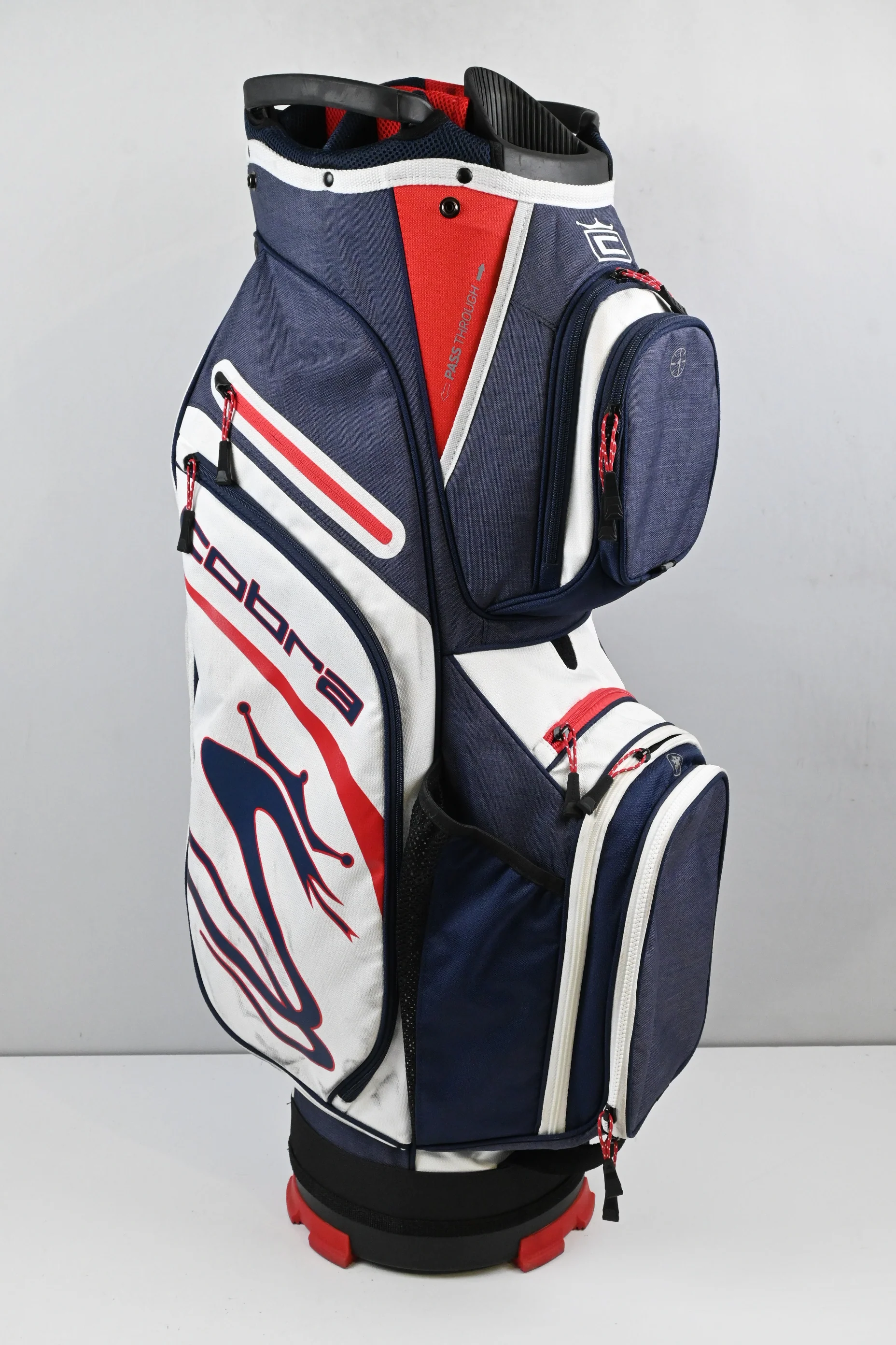 Cobra Cart Bag / 14-Way Divider / Navy, White, Red - Image 2