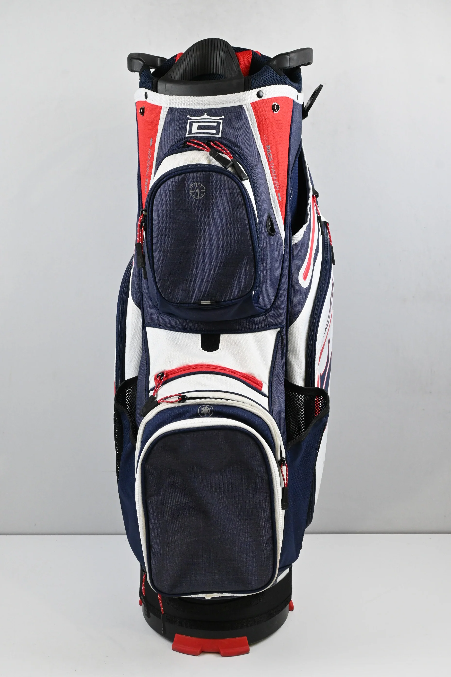 Cobra Cart Bag / 14-Way Divider / Navy, White, Red - Image 3