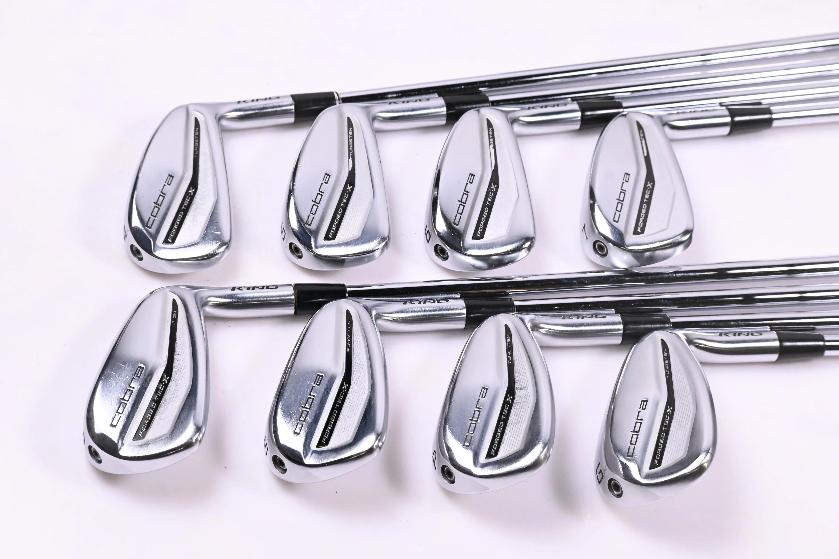 Cobra Forged Tec X 2022 Irons / 4-PW+GW / Stiff Flex KBS $-Taper 120 Shafts - Image 2