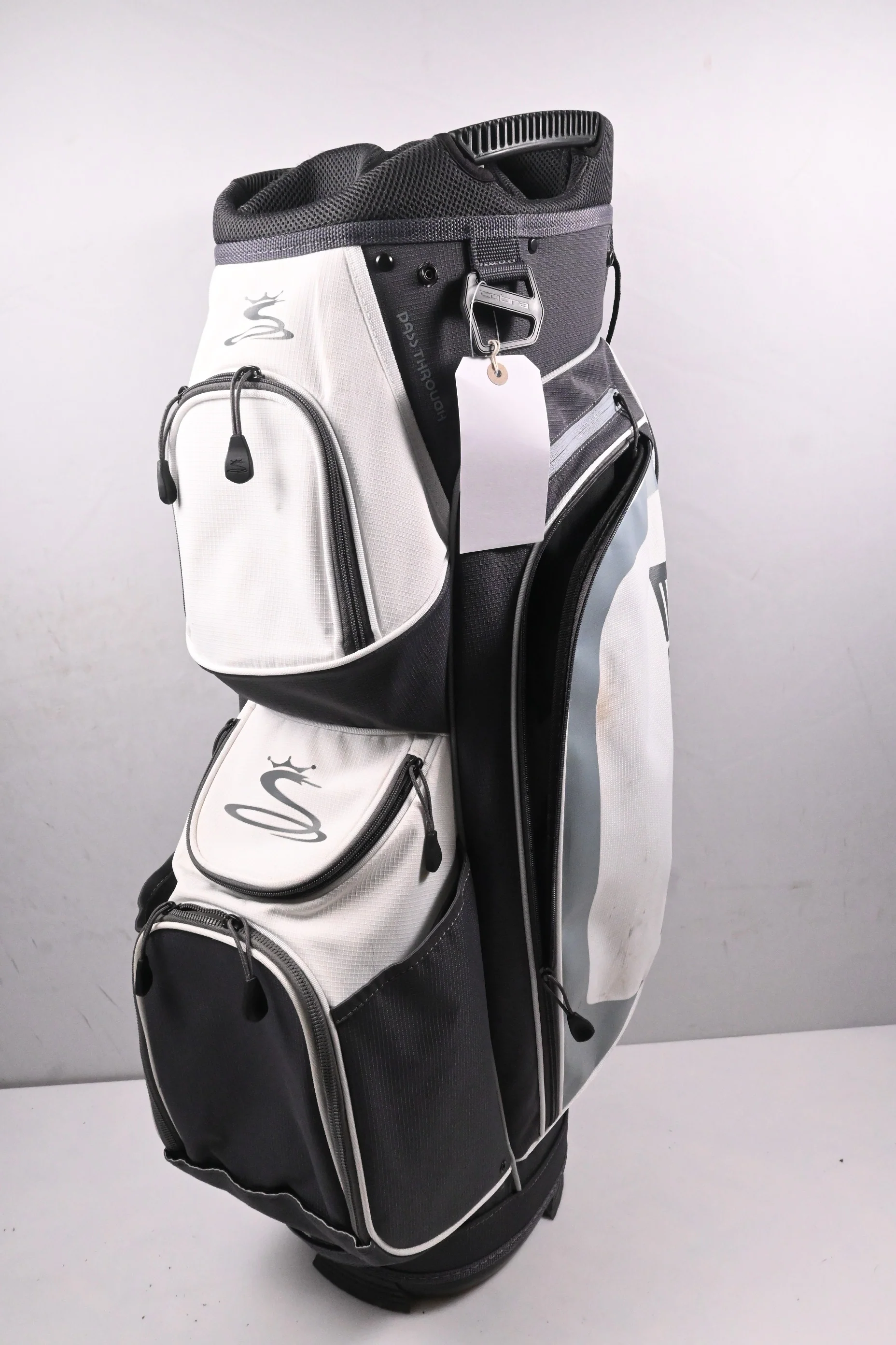 Cobra Cart Golf Bag / 14-Way Divider / White & Grey - Image 2