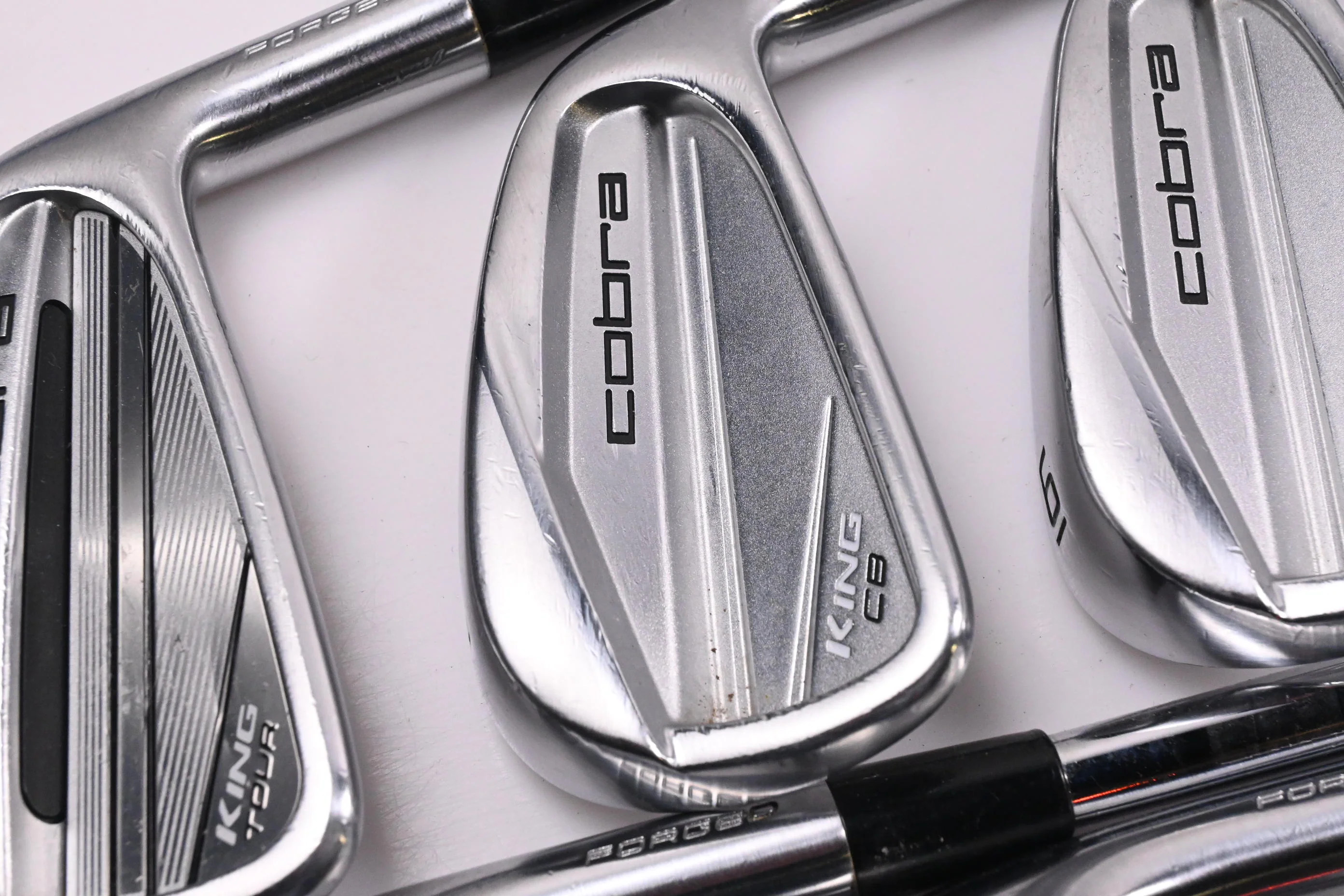 Cobra King Tour/CB/MB Irons / 4-PW+GW / X-Flex KBS $-Taper 130 Shafts