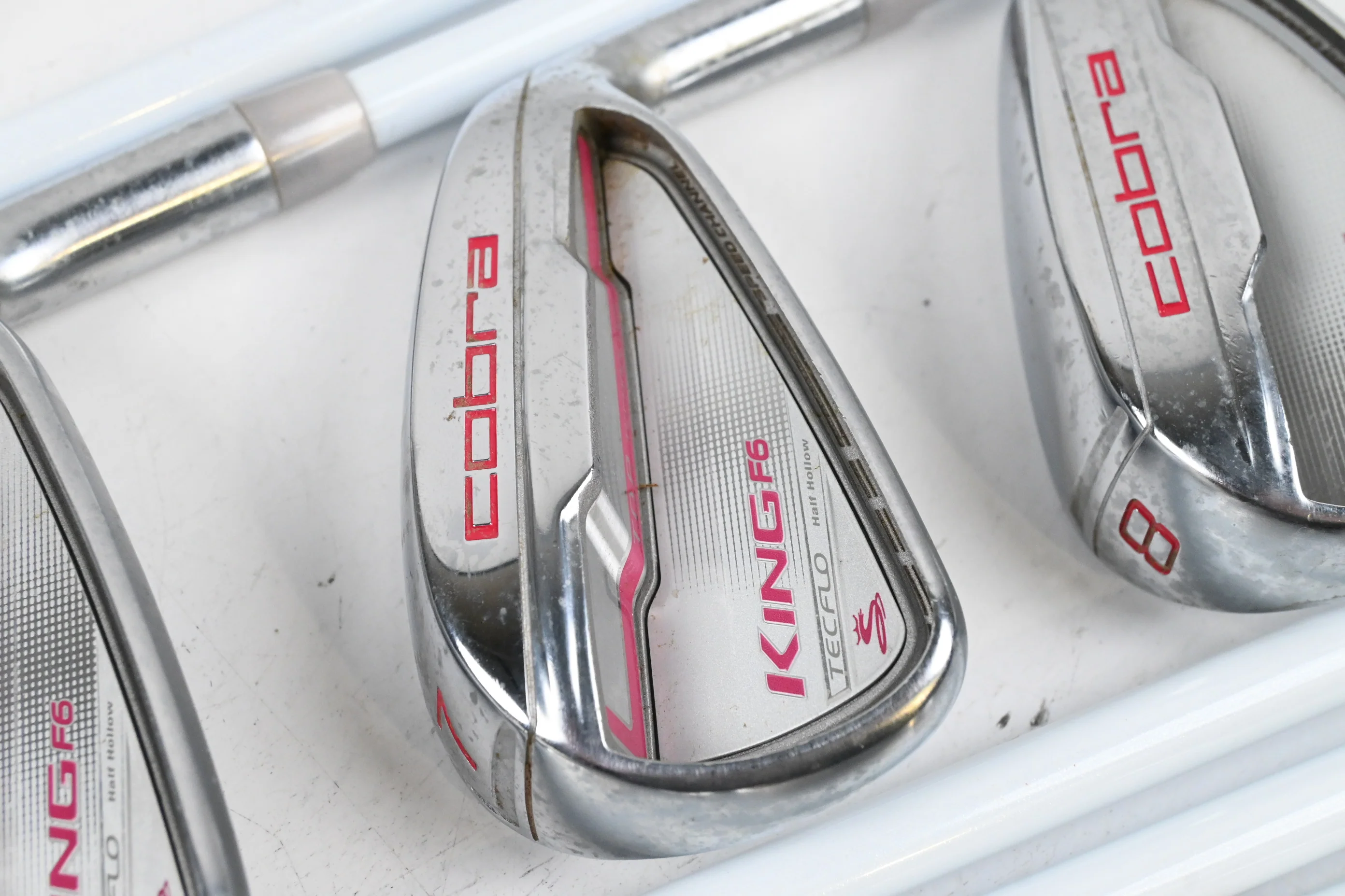 Ladies Cobra King F6 Irons / 5-PW+GW+SW / Ladies Flex Matrix Ozik MFS Q4