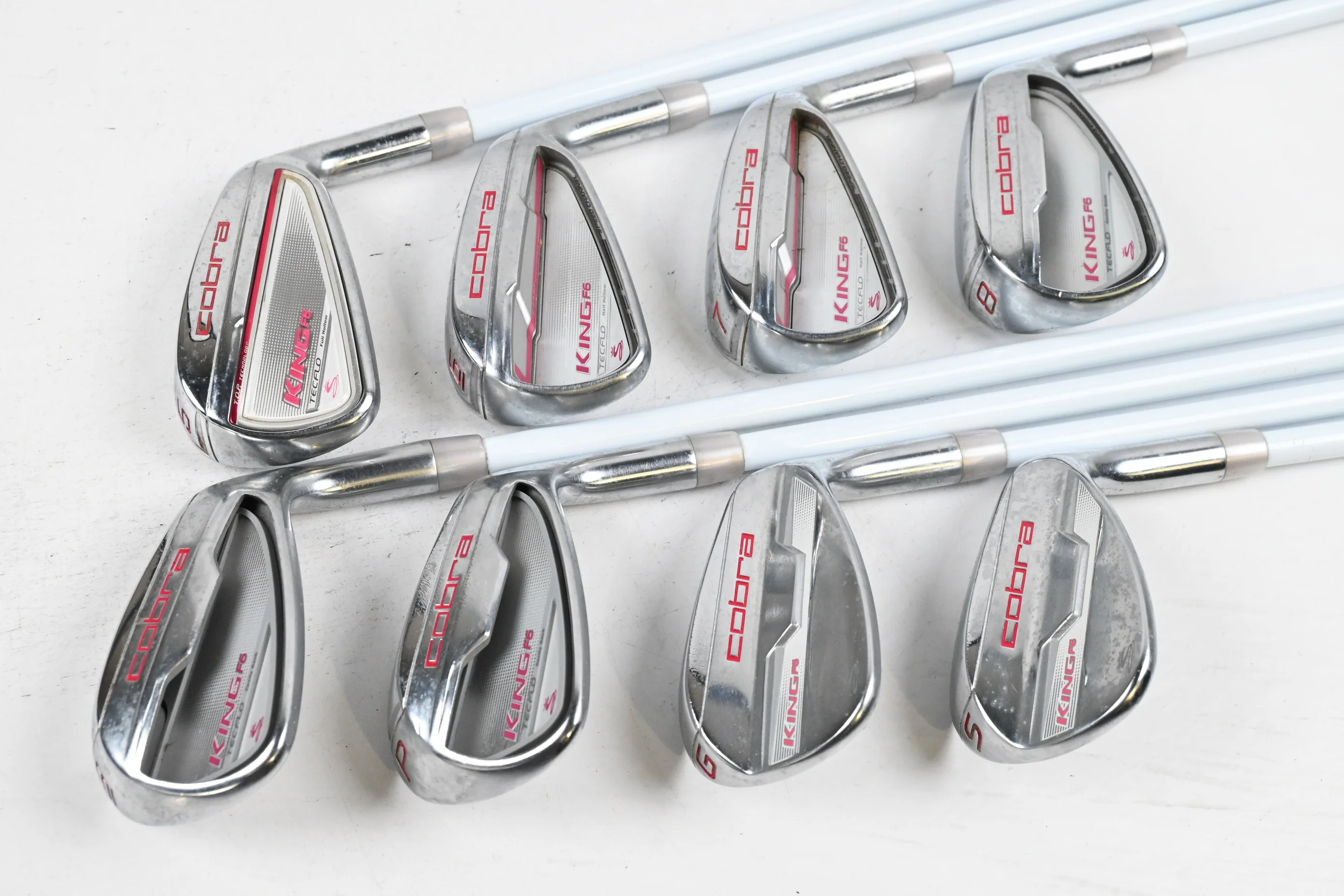Ladies Cobra King F6 Irons / 5-PW+GW+SW / Ladies Flex Matrix Ozik MFS Q4 - Image 2