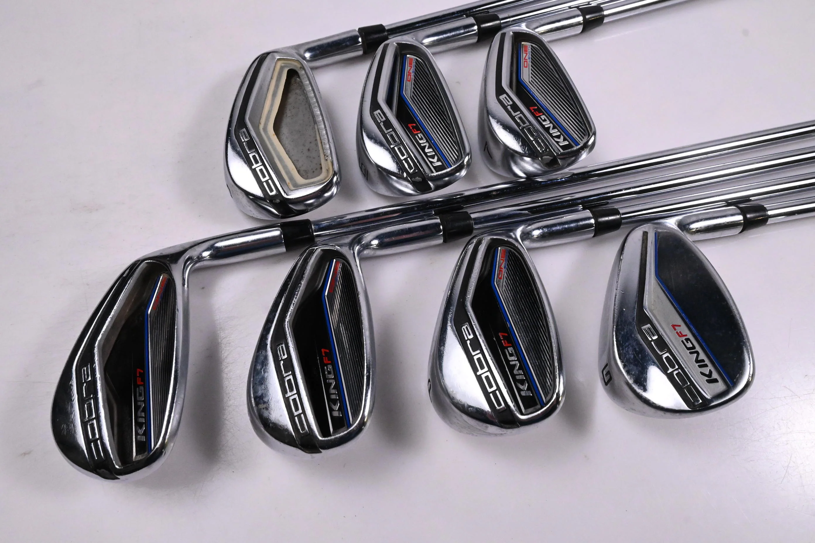 Cobra King F7 One Length Irons / 5-PW+GW / Regular Flex Cobra Shafts - Image 2