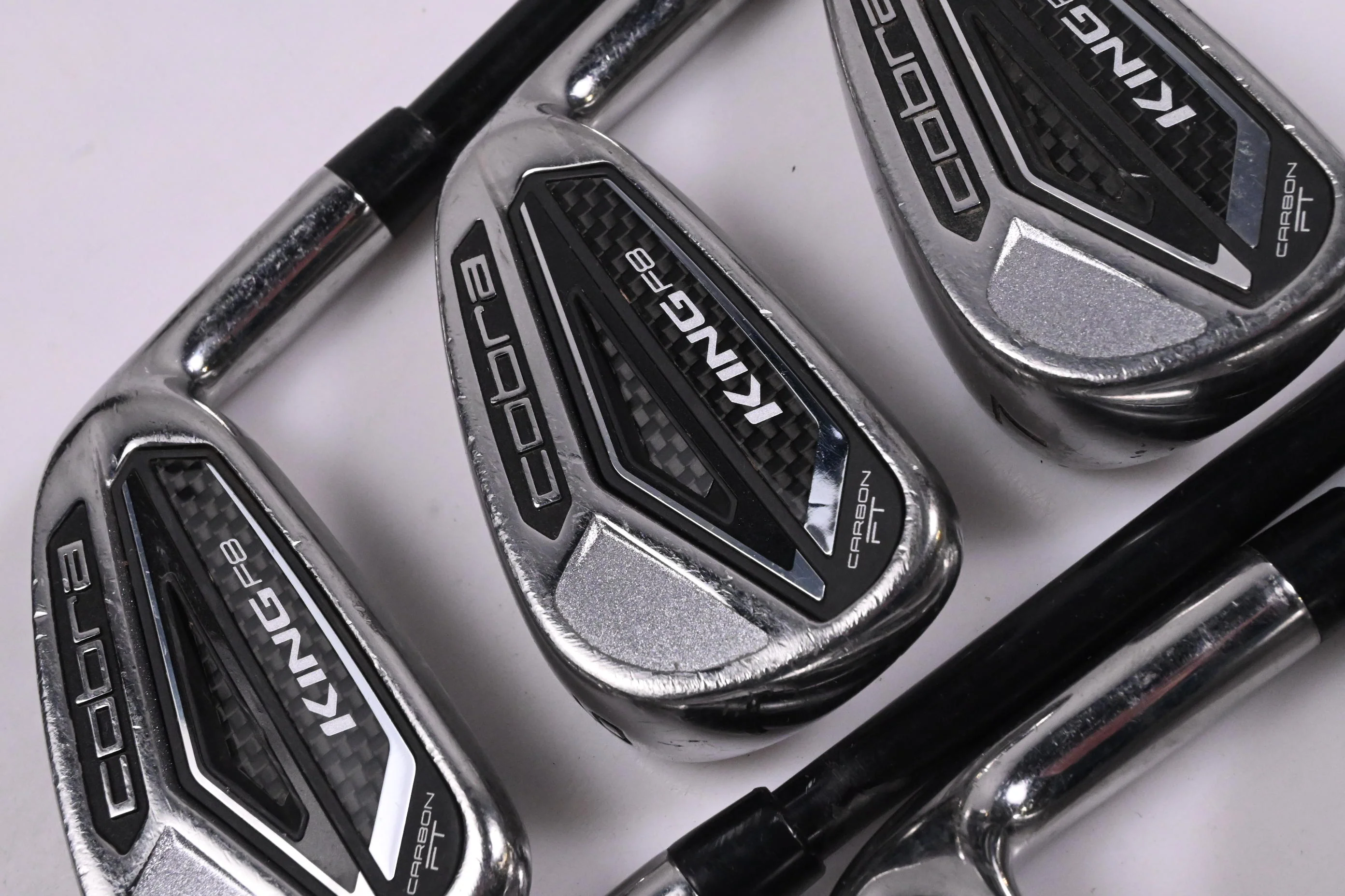 Cobra King F8 Irons / 5-PW / Stiff Flex C6 Silver 60 Shafts