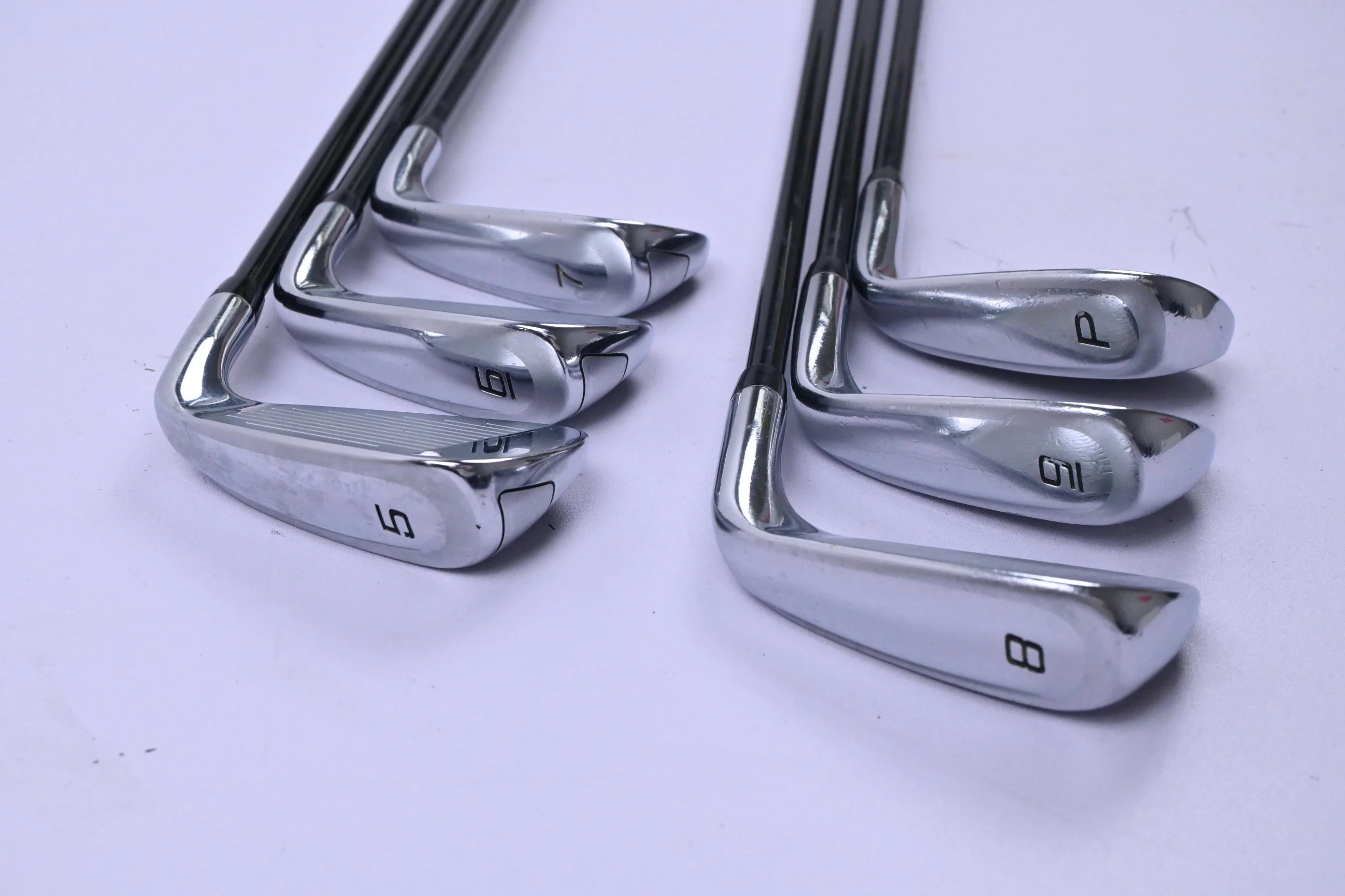 Left Hand Cobra King F9 Irons / 5-PW / Regular Flex Fujikura Atmos Sliver 6 Shafts - Image 4