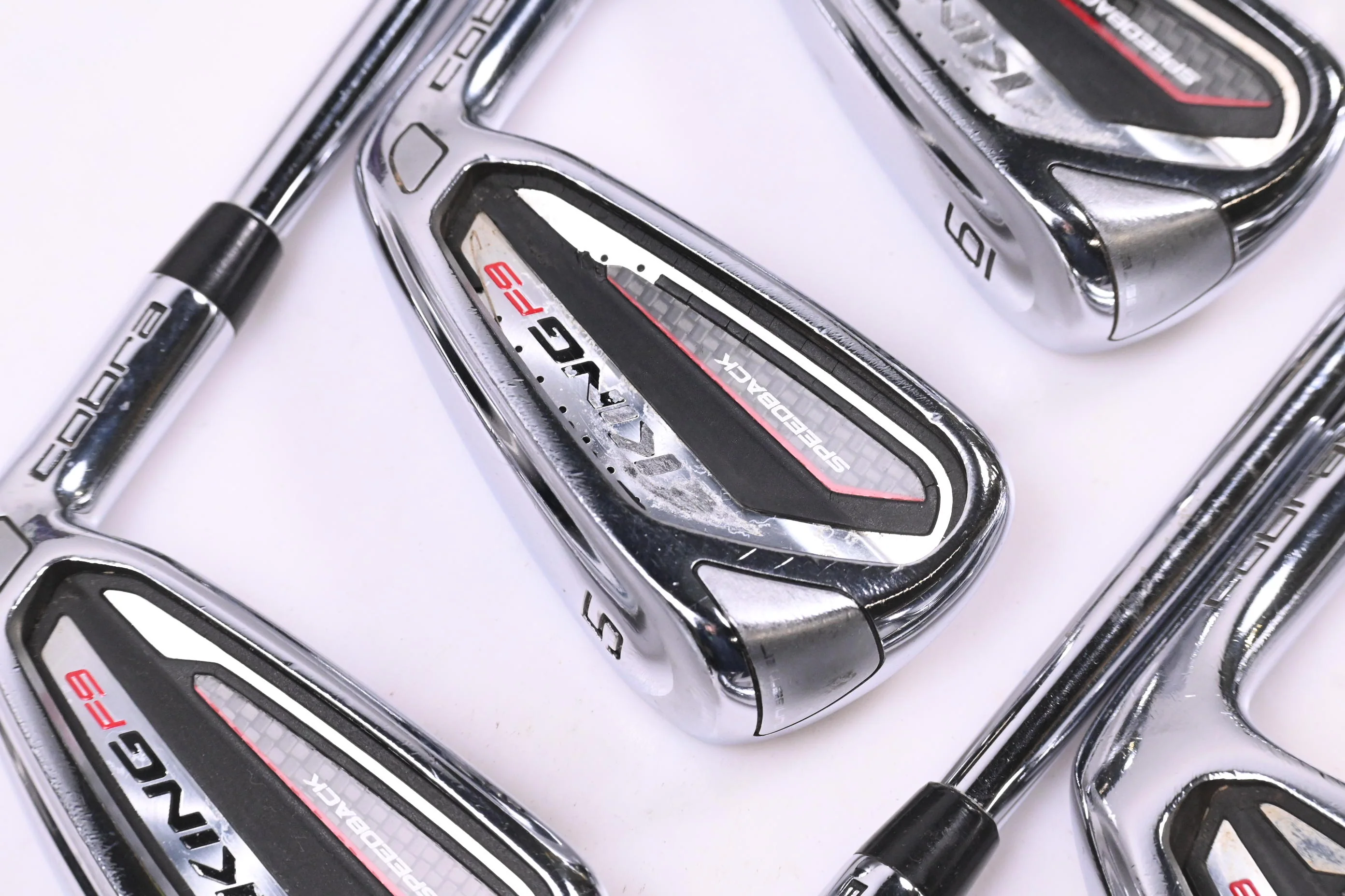 Cobra King F9 Irons / 4-PW+GW / Regular Flex KBS Tour 80 Shafts
