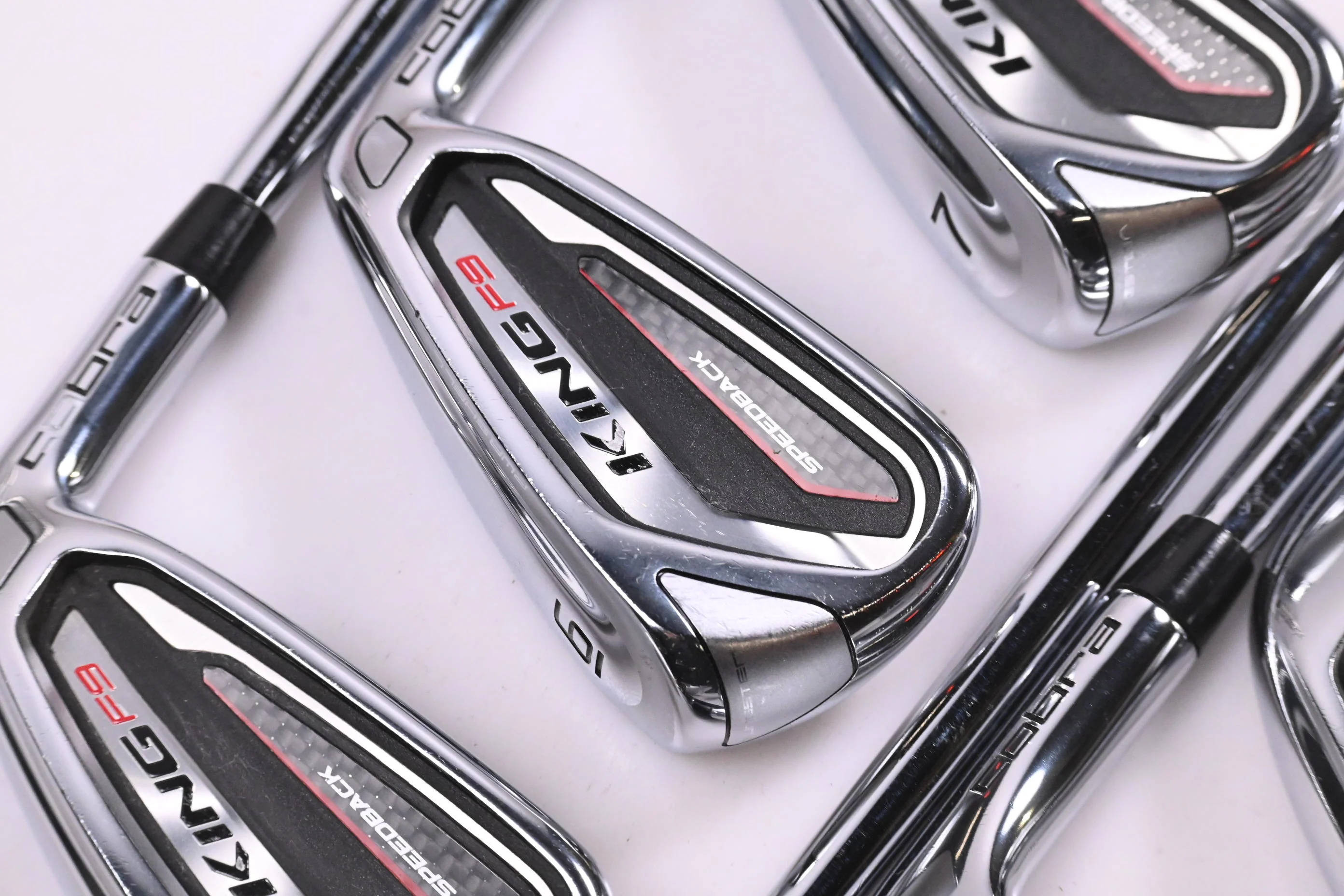 Cobra King F9 Irons / 5-PW+SW / Regular Flex KBS Tour 90 Shafts