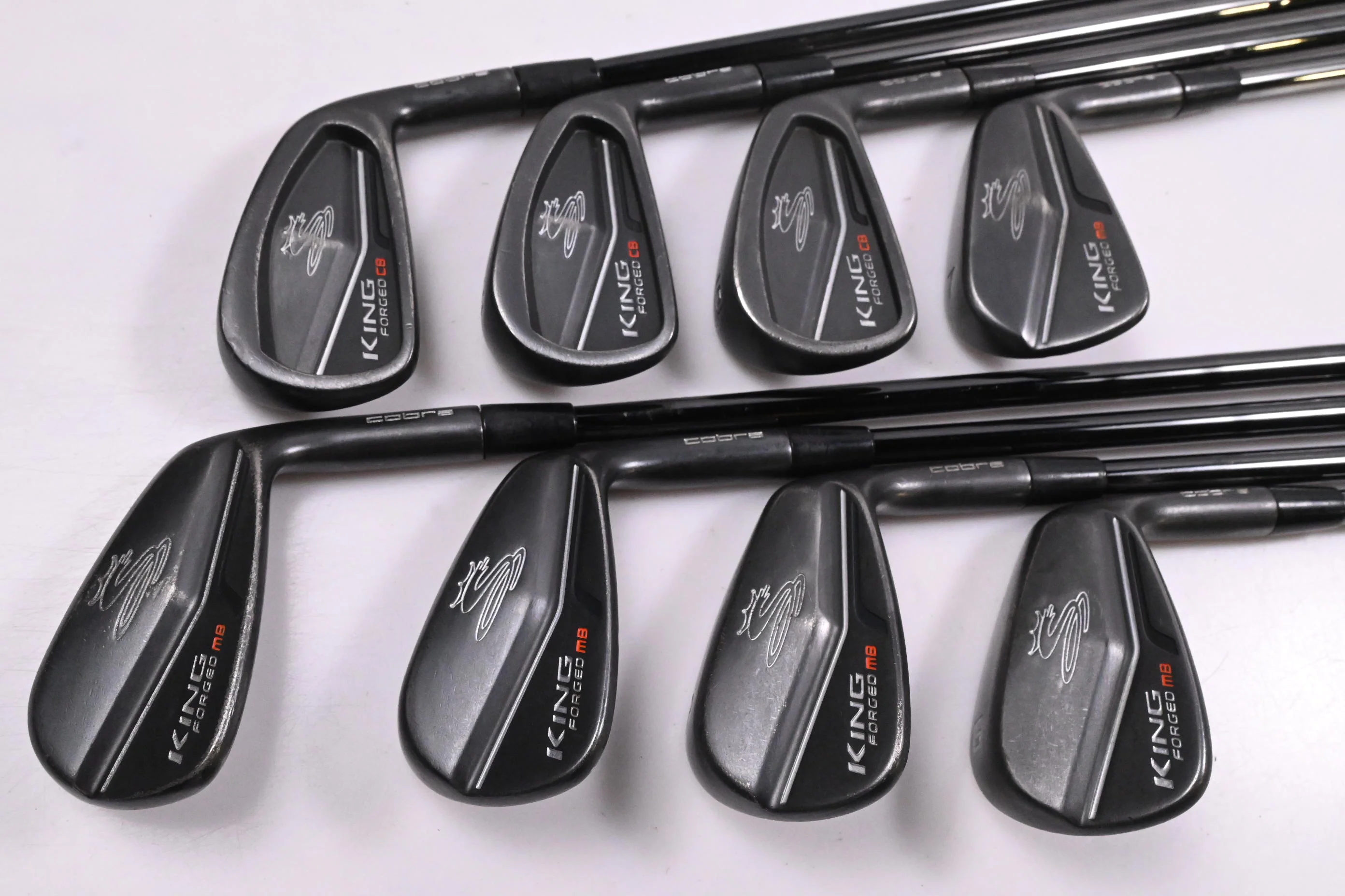 Cobra King Forged CB/MB 2019 Black Irons / 4-PW+GW / Stiff Flex KBS $-Taper 120 - Image 2
