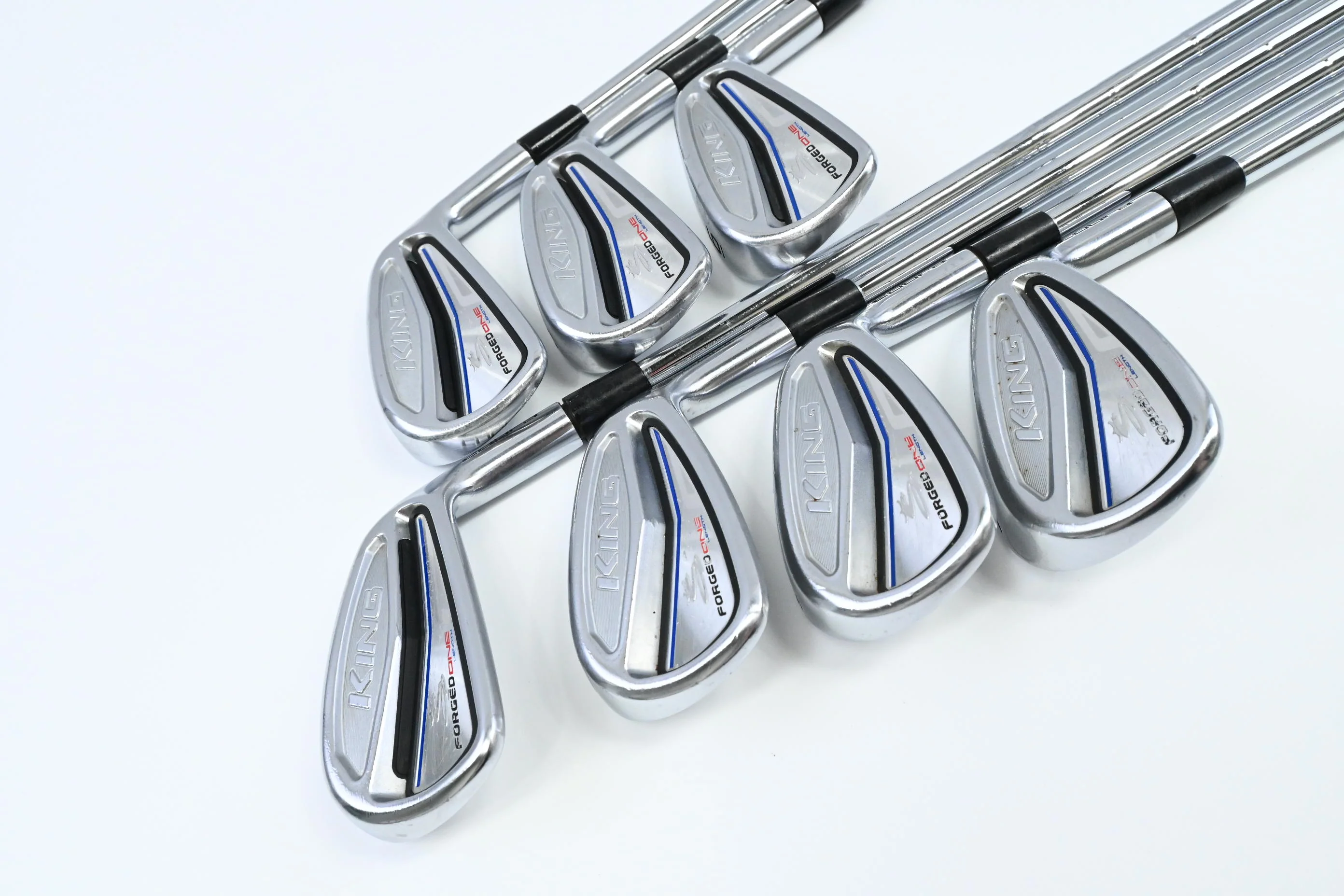 Cobra King Forged One Length Irons / 4-PW / Stiff Flex KBS Tour FLT 120 Shaft - Image 2