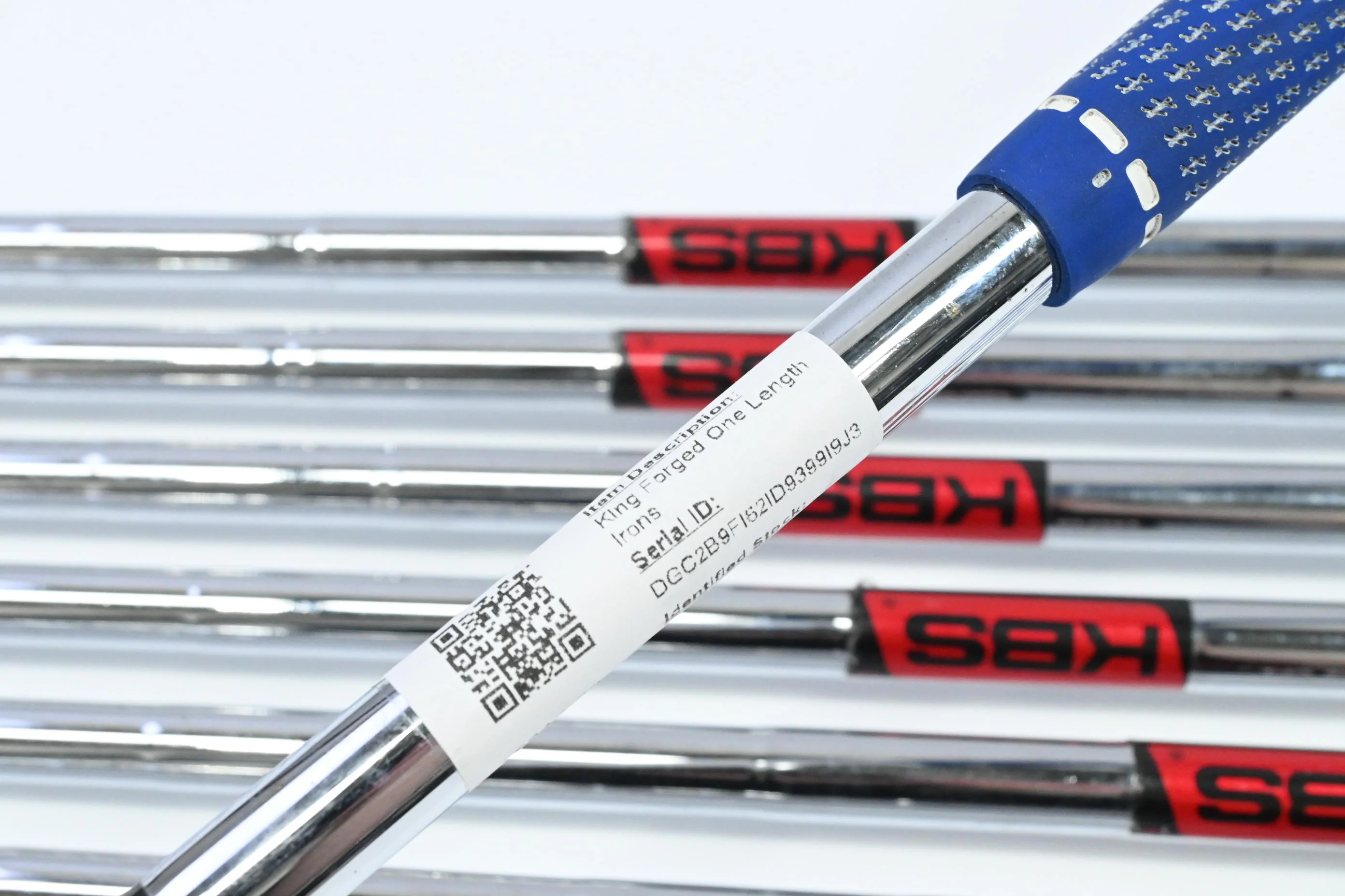 Cobra King Forged One Length Irons / 4-PW / Stiff Flex KBS Tour FLT 120 Shaft - Image 6