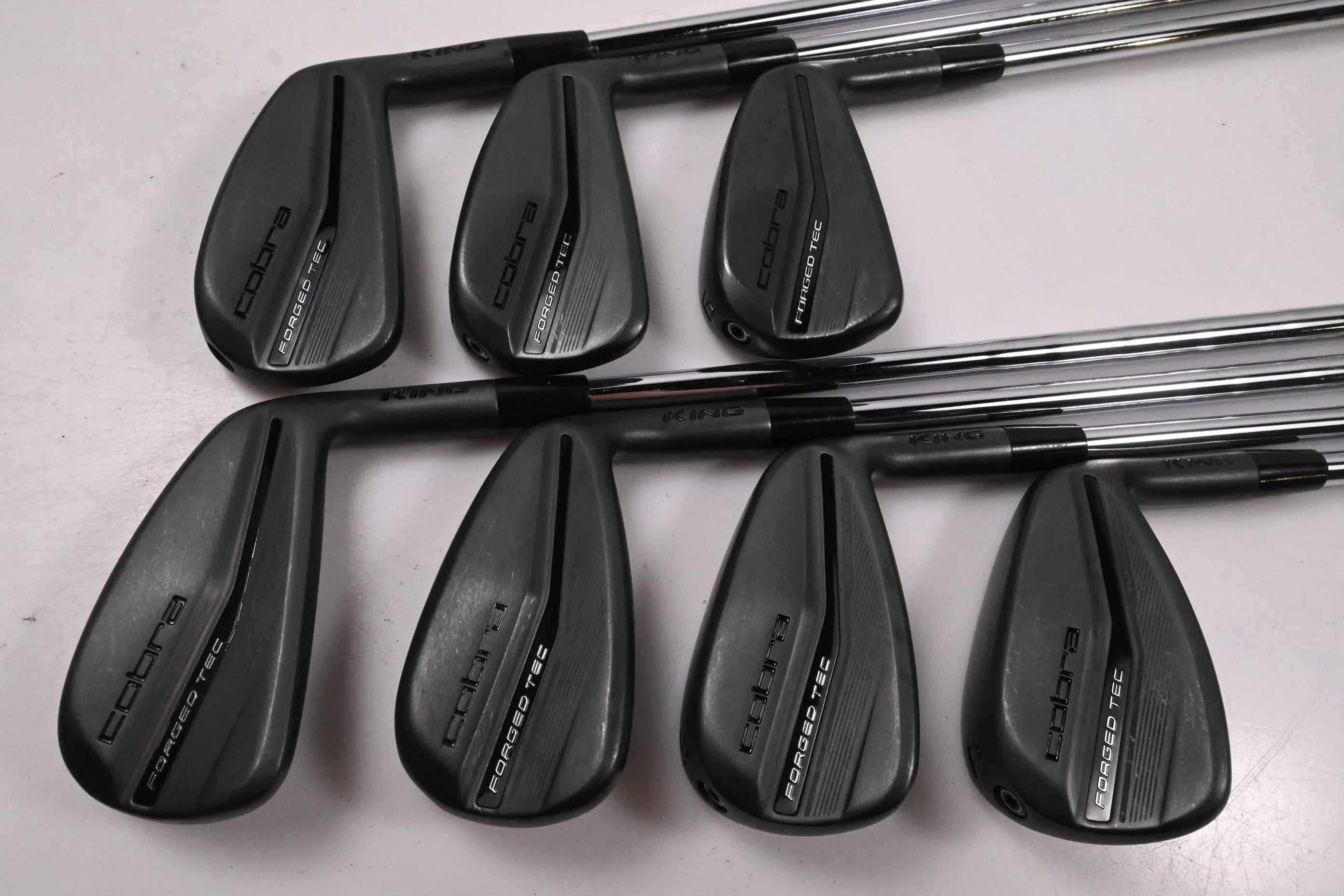 Cobra King Forged Tec 2023 Black Irons / 4-PW / Stiff Flex KBS $-Taper Lite - Image 2