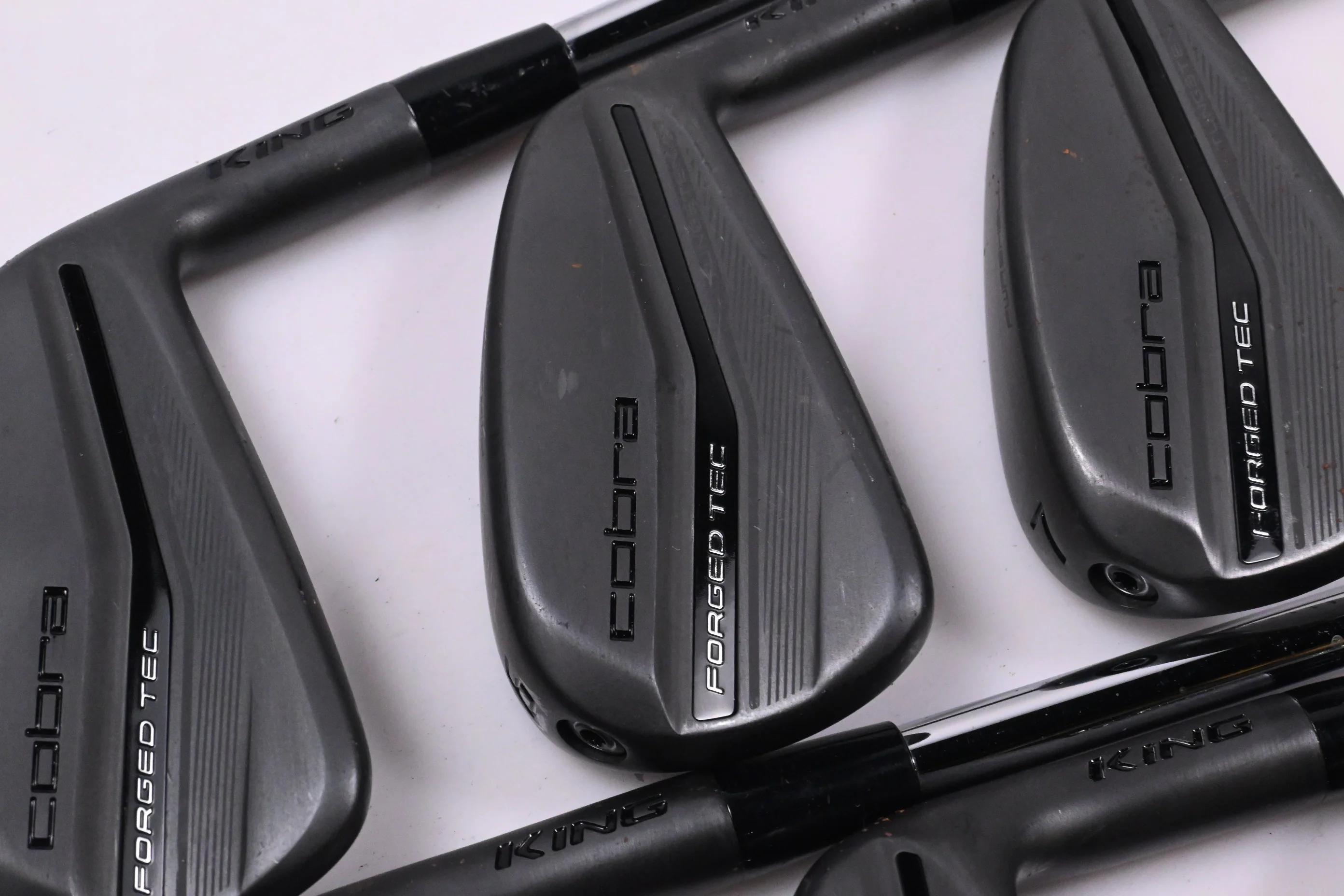Cobra King Forged Tec 2023 Black Irons / 5-PW / Stiff Flex KBS $-Taper Lite