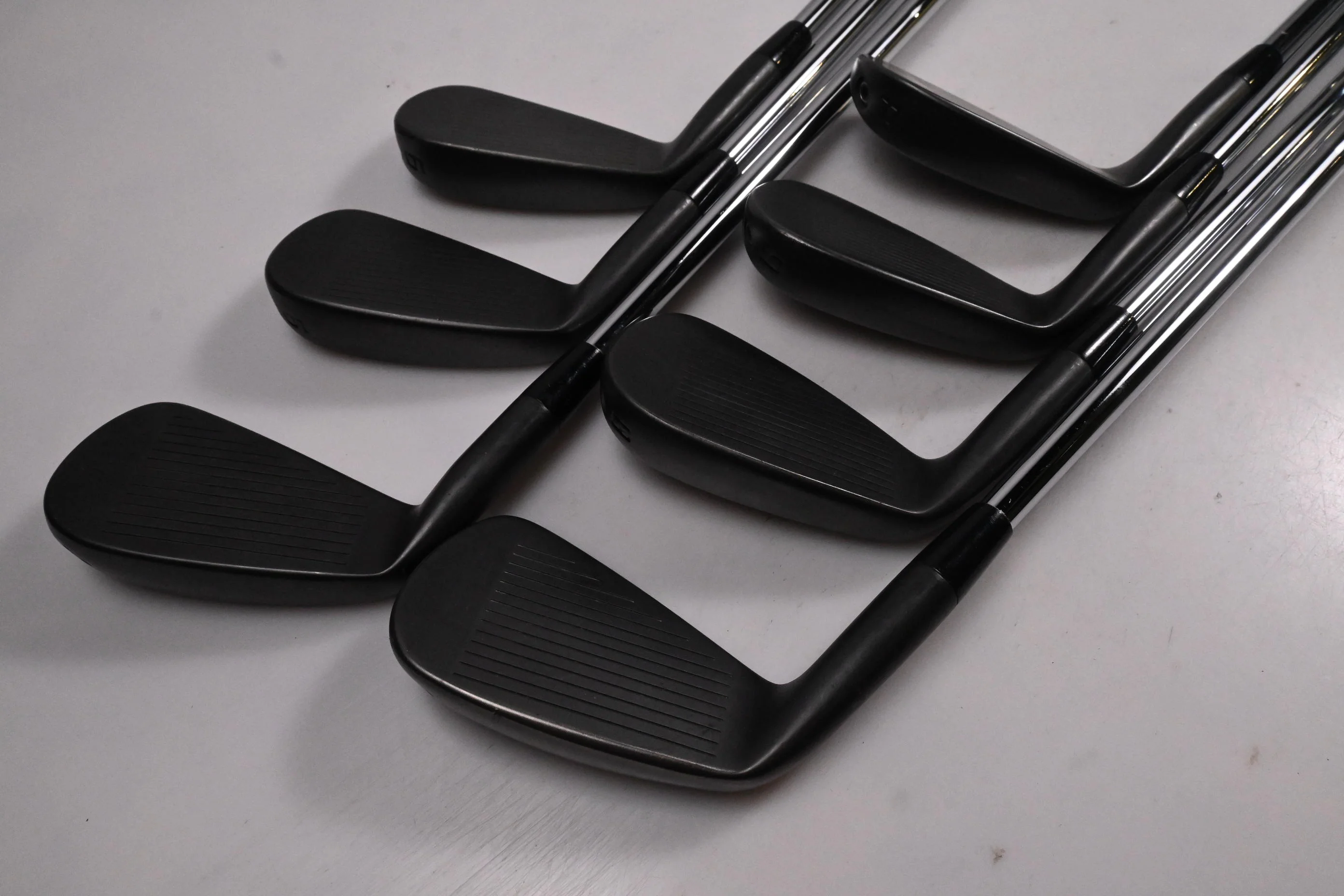 Cobra King Forged Tec 2023 Black Irons / 4-PW / Stiff Flex KBS $-Taper 120 - Image 4