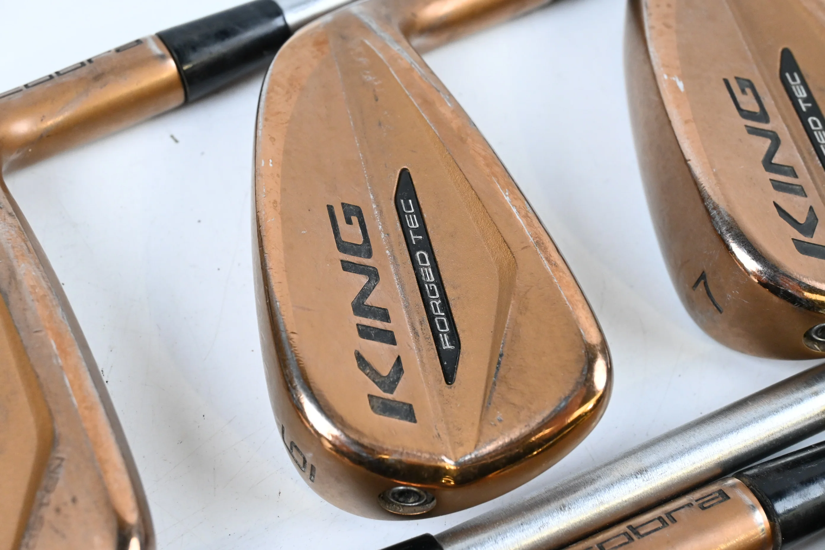 Cobra King Forged Tec Copper Irons / 5-PW / Stiff Flex KBS C-Taper 110 Shafts