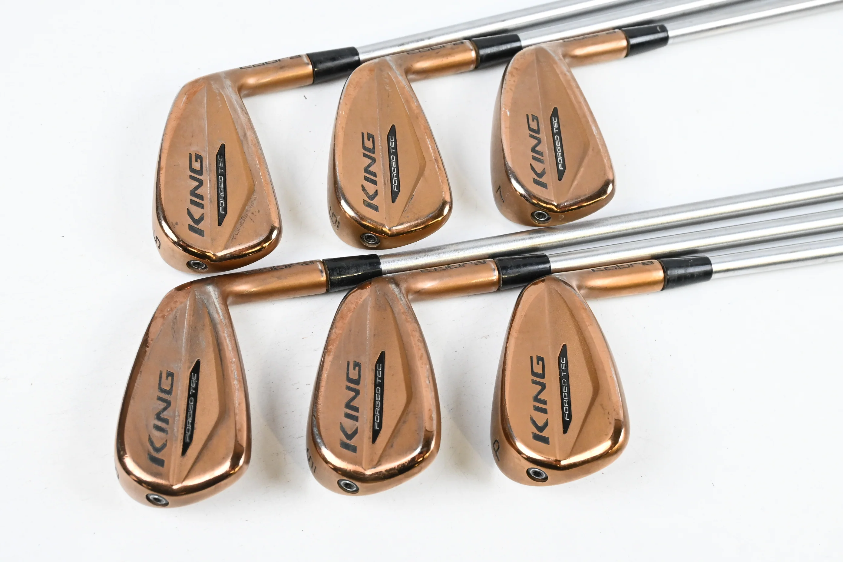Cobra King Forged Tec Copper Irons / 5-PW / Stiff Flex KBS C-Taper 110 Shafts - Image 2