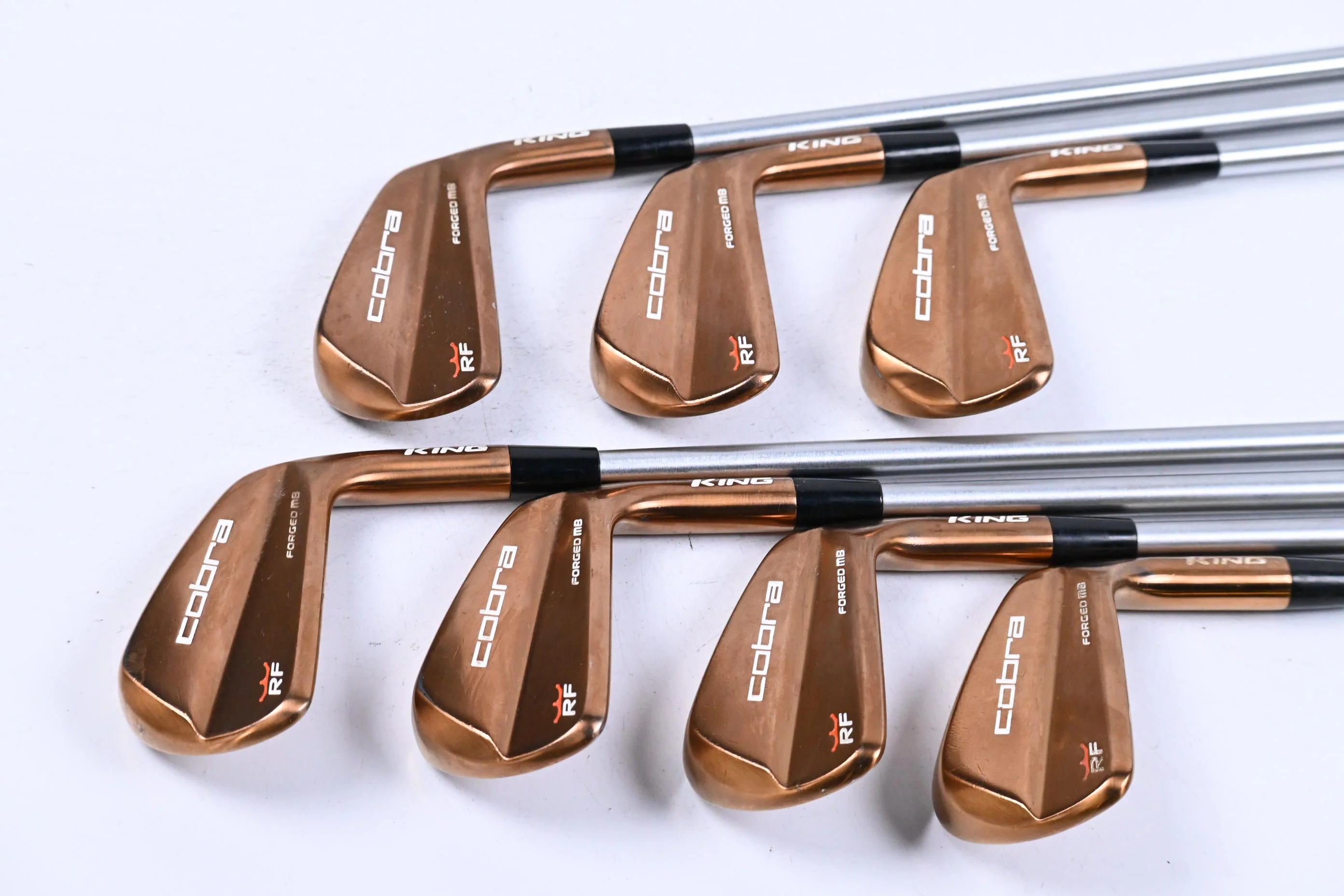 Cobra King RF Forged MB Copper Irons / 4-PW / Stiff Flex KBS C-Taper 120 Shafts - Image 2