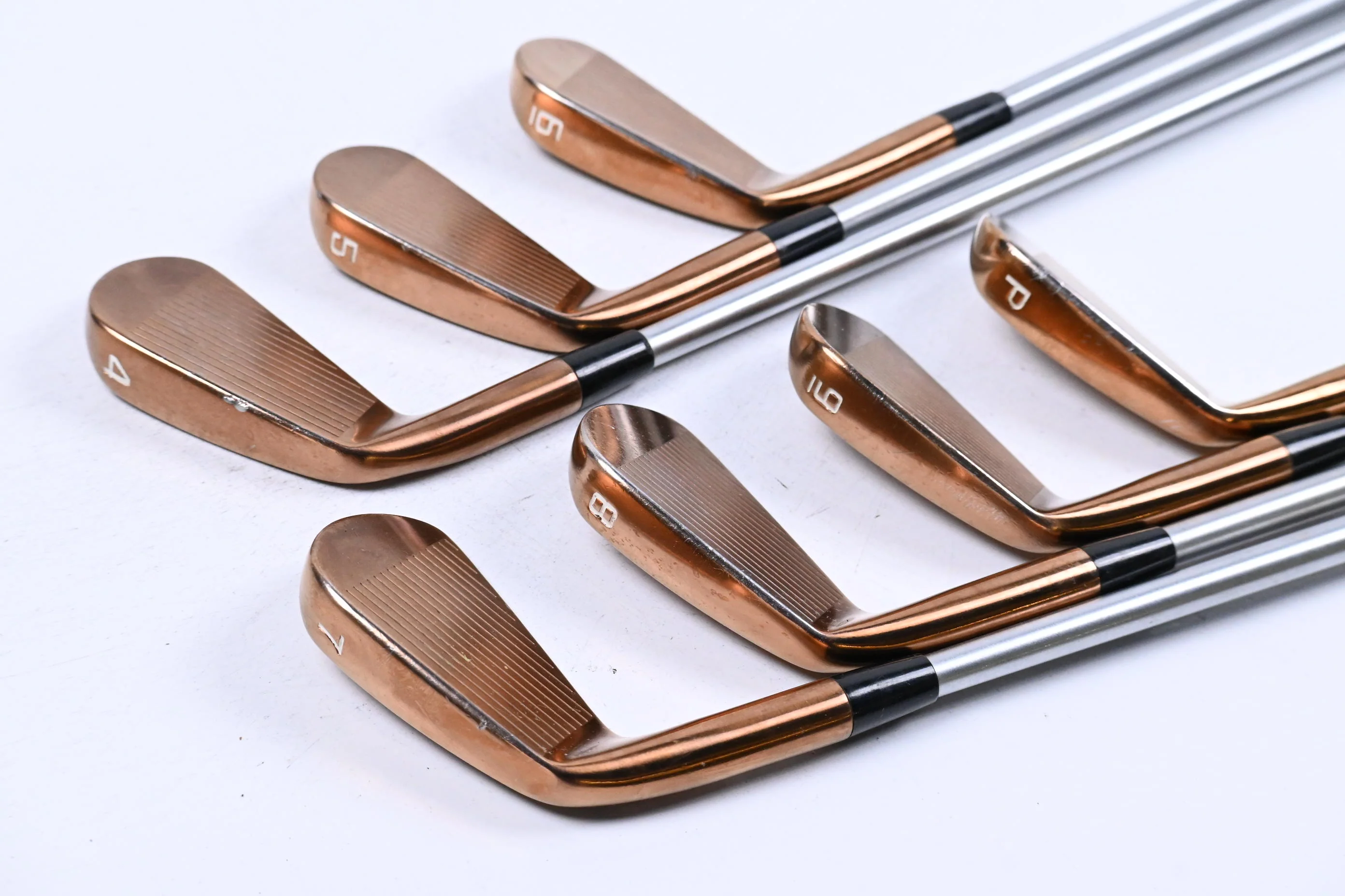 Cobra King RF Forged MB Copper Irons / 4-PW / Stiff Flex KBS C-Taper 120 Shafts - Image 4