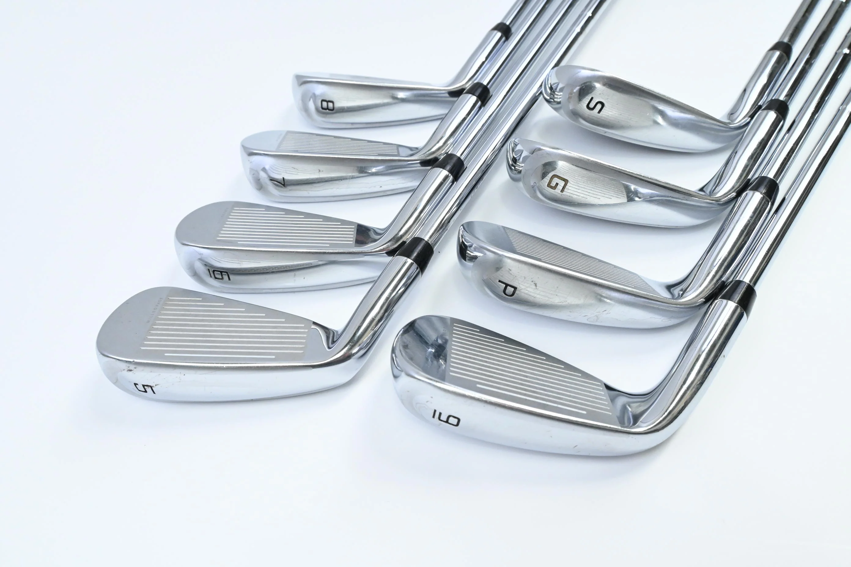 Cobra King Speedzone Irons / 5-PW+GW+SW / Stiff Flex KBS Tour 90 Shafts - Image 4