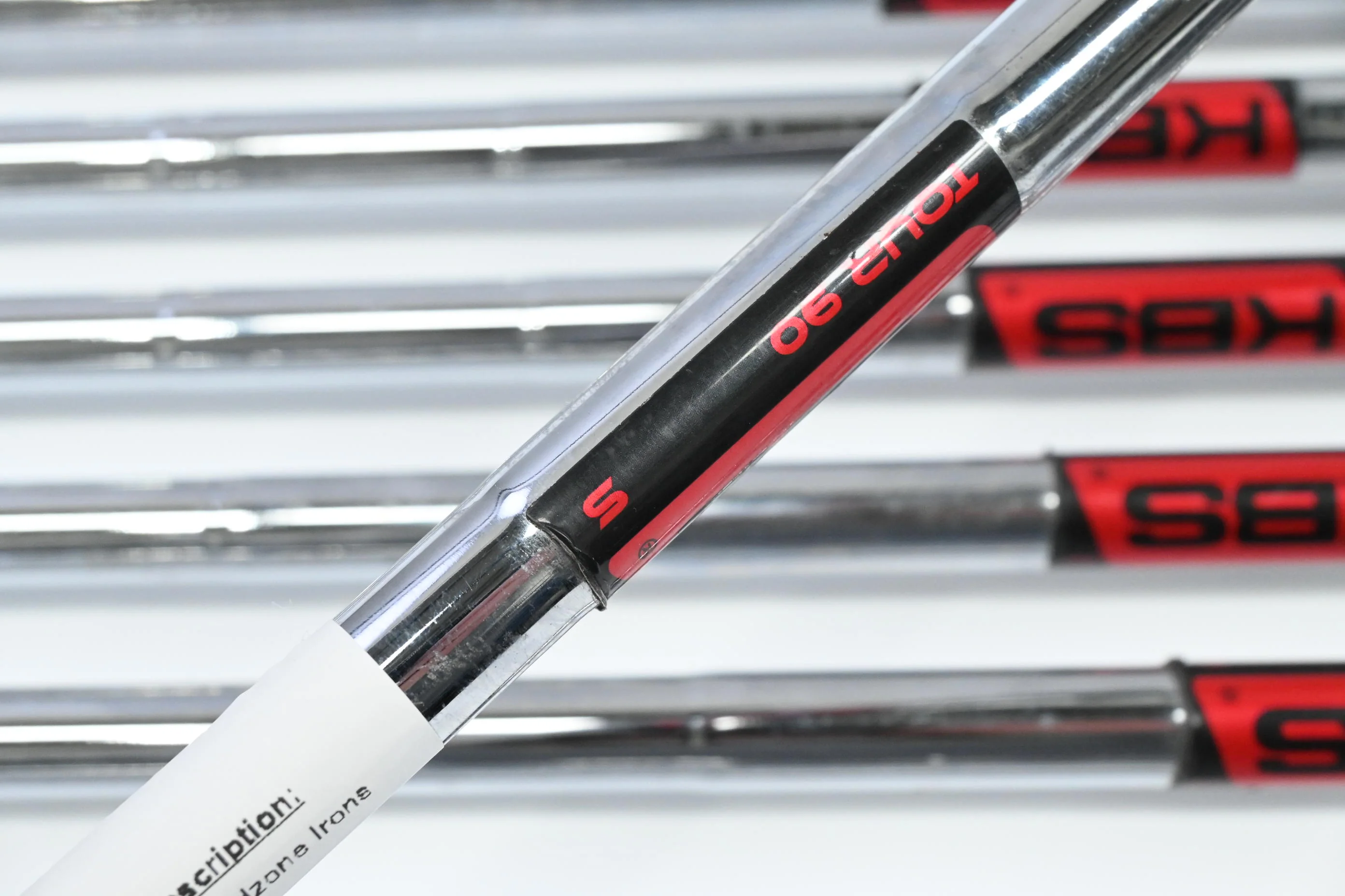 Cobra King Speedzone Irons / 5-PW+GW+SW / Stiff Flex KBS Tour 90 Shafts - Image 5