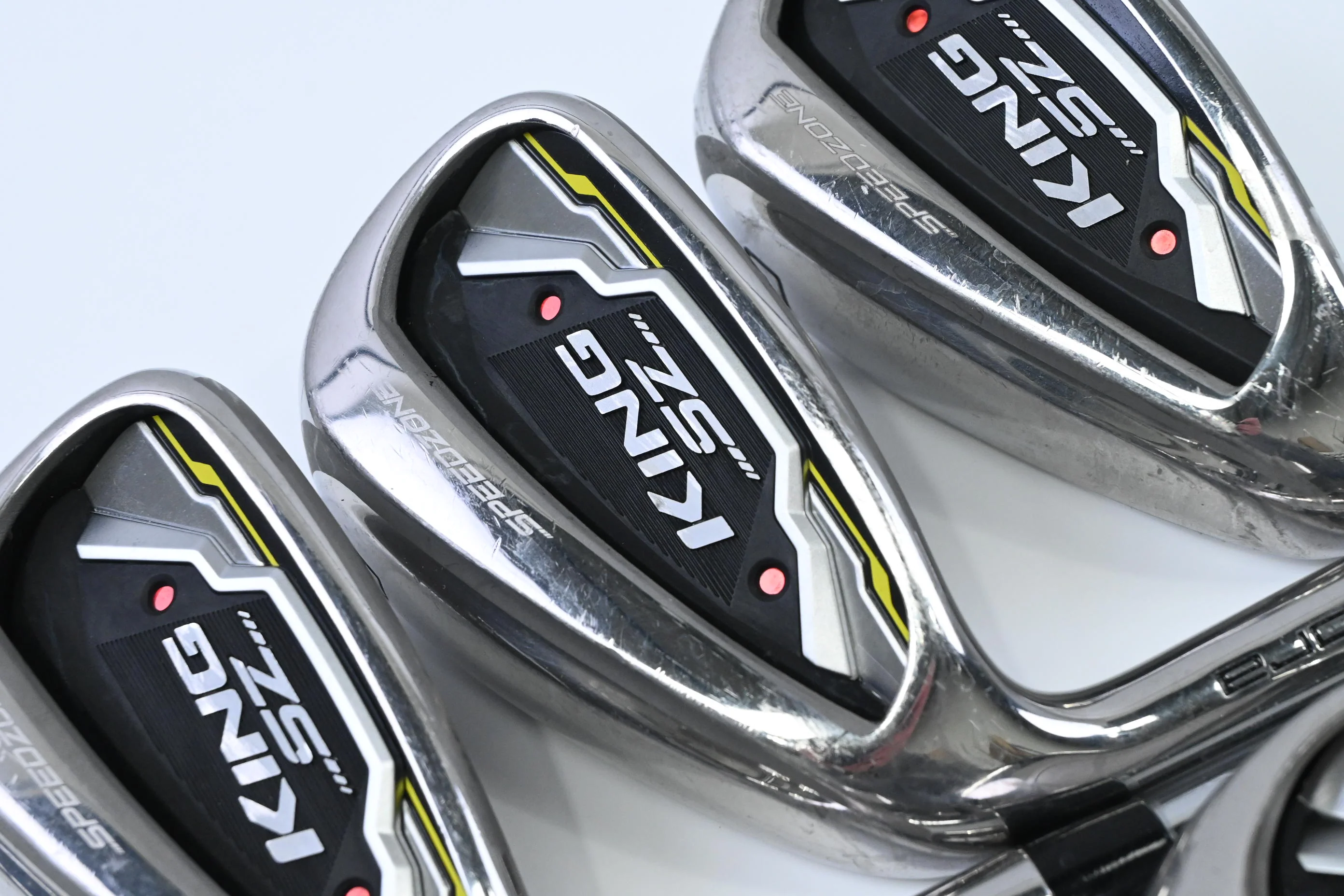 Left Hand Cobra King Speedzone Irons / 5-PW+GW / Regular Flex Cobra Shafts
