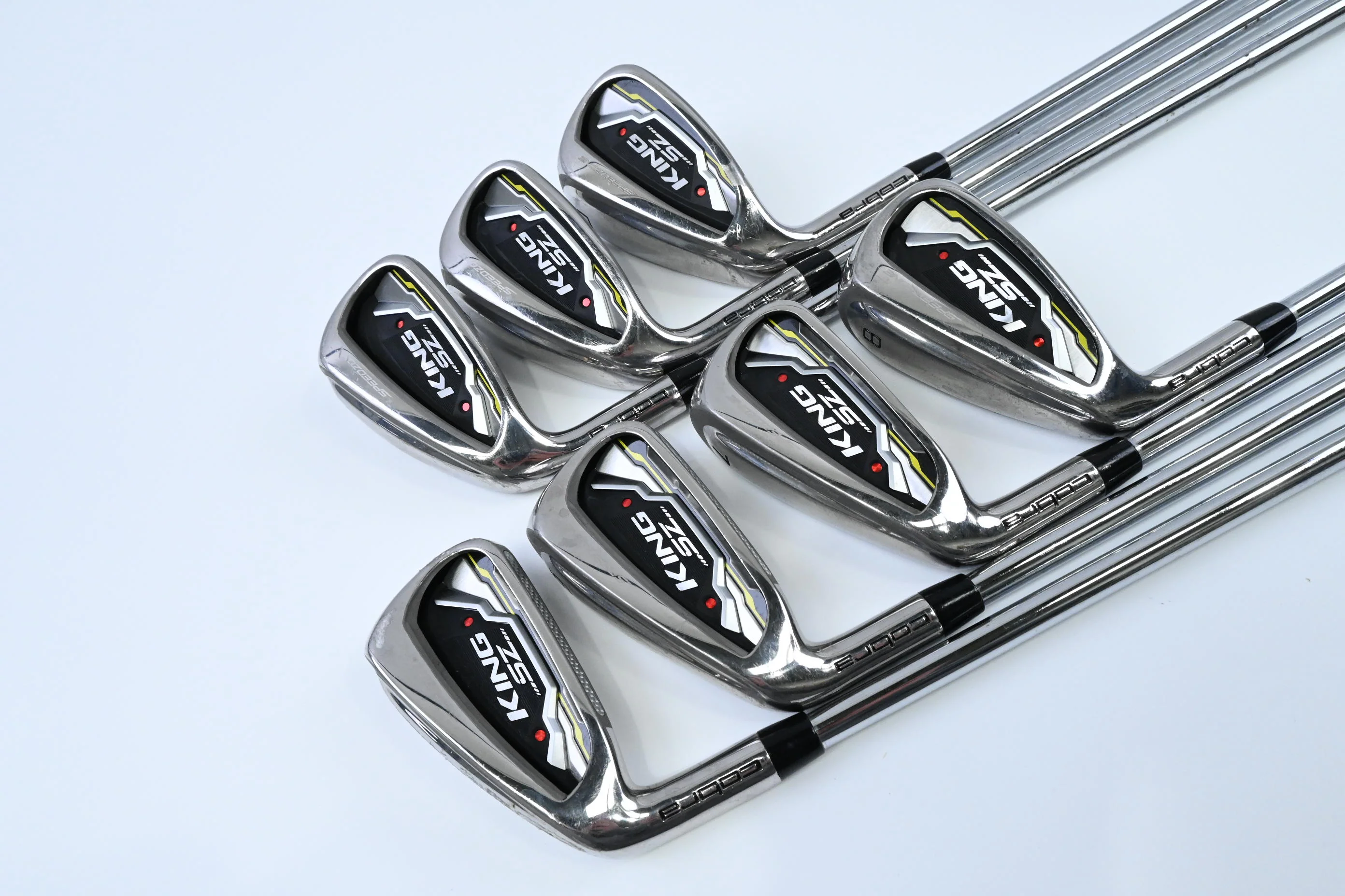 Left Hand Cobra King Speedzone Irons / 5-PW+GW / Regular Flex Cobra Shafts - Image 2