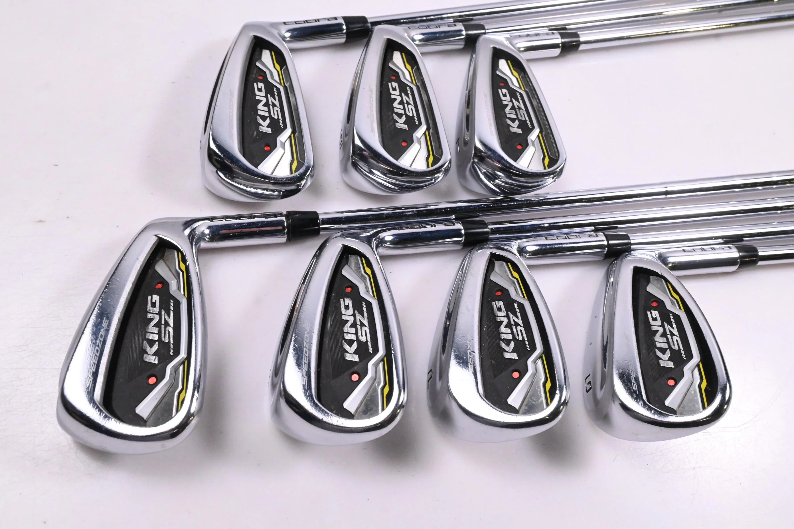 Cobra King Speedzone Irons / 5-PW+GW / Regular Flex KBS Tour 90 Shafts - Image 2