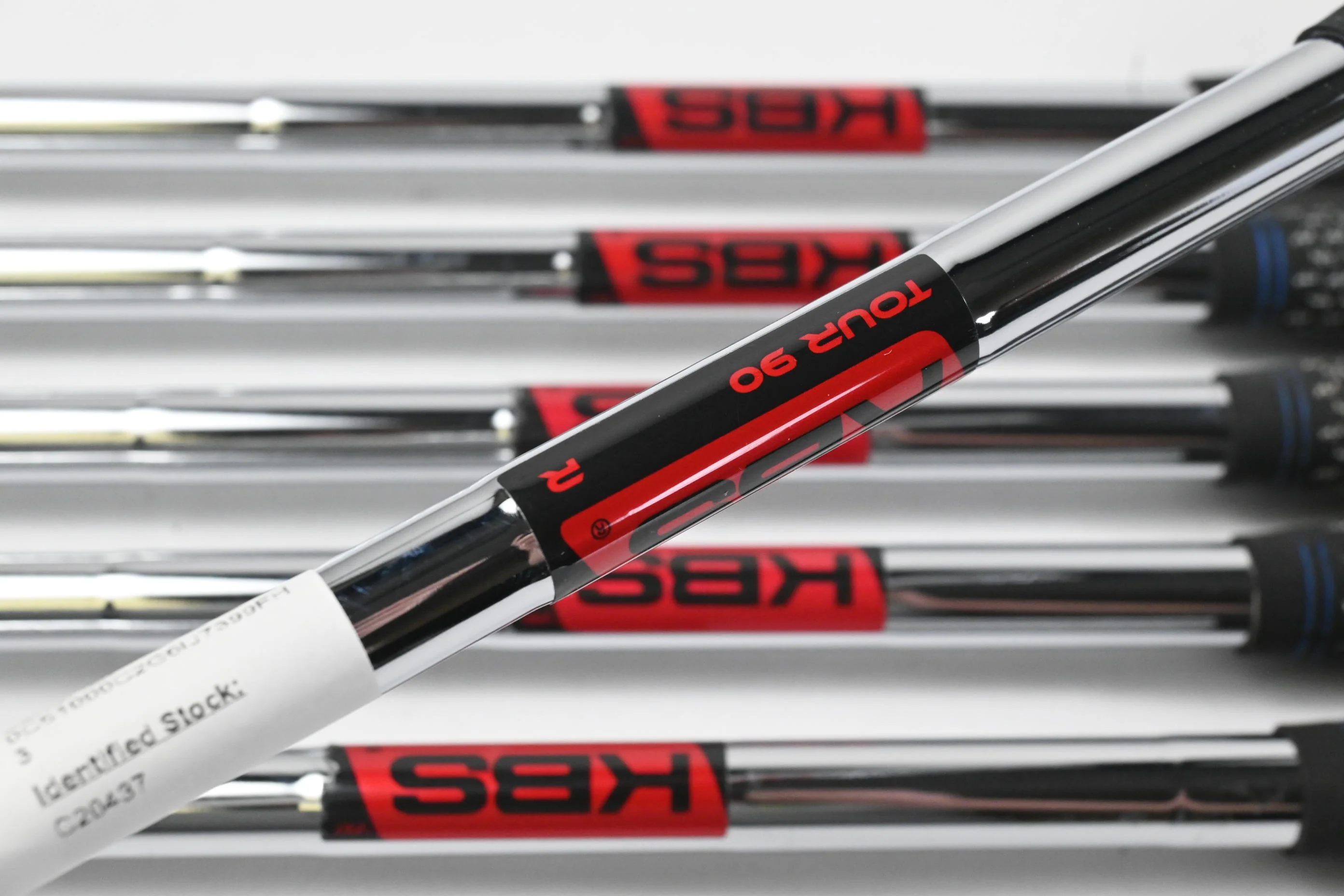 Left Hand Cobra LTDx One Length Irons / 7-PW+GW+SW / Regular Flex KBS Tour 90 - Image 5