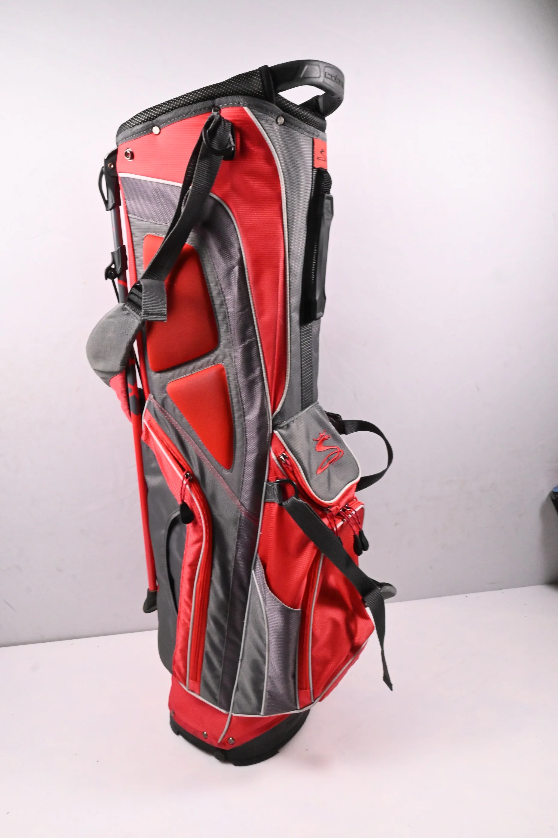 Cobra Stand Bag / 5-Way Divider / Red, Grey - Image 3