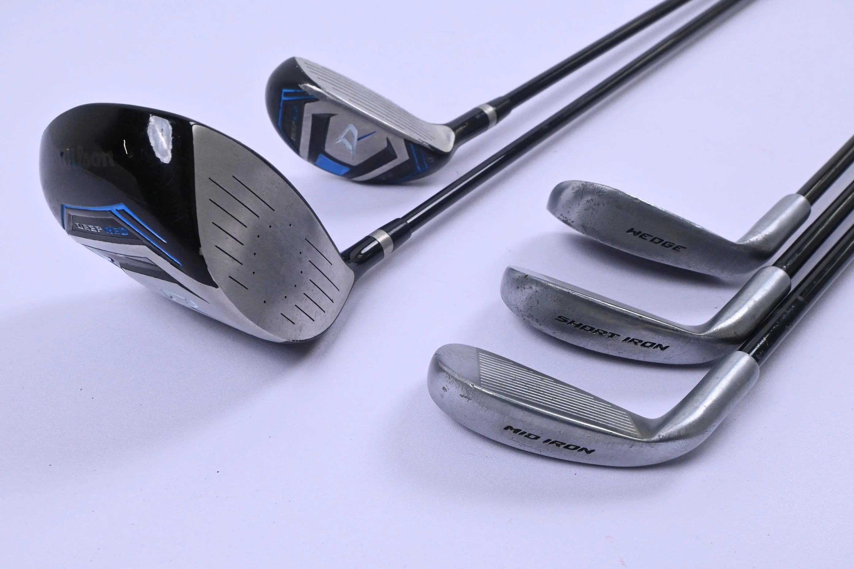Junior Wilson Deep Red Tour Package Set / Woods, Irons, Bag - Image 5