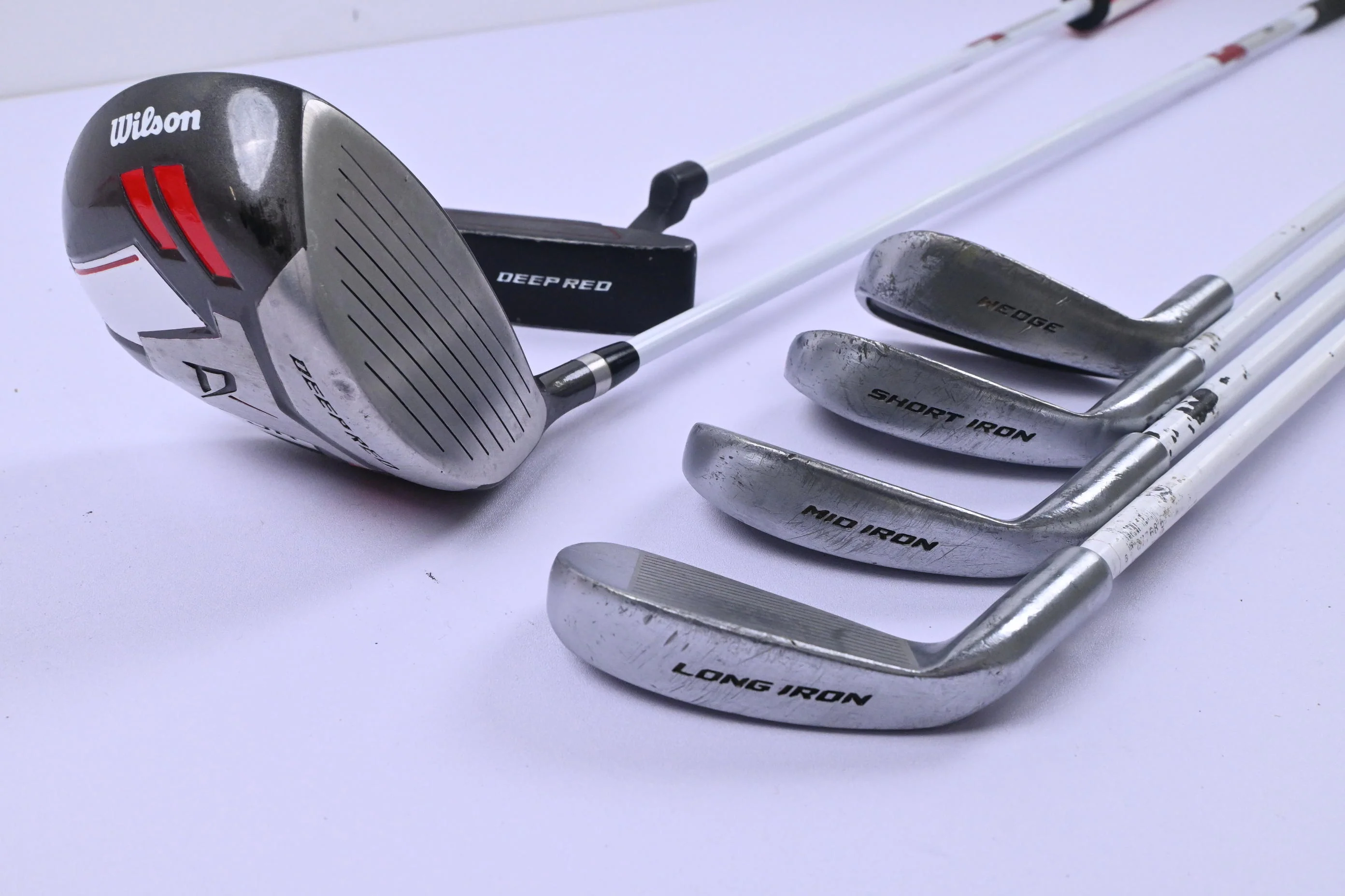 Junior Wilson Deep Red Package Set / Wood, Irons, Putter - Image 4
