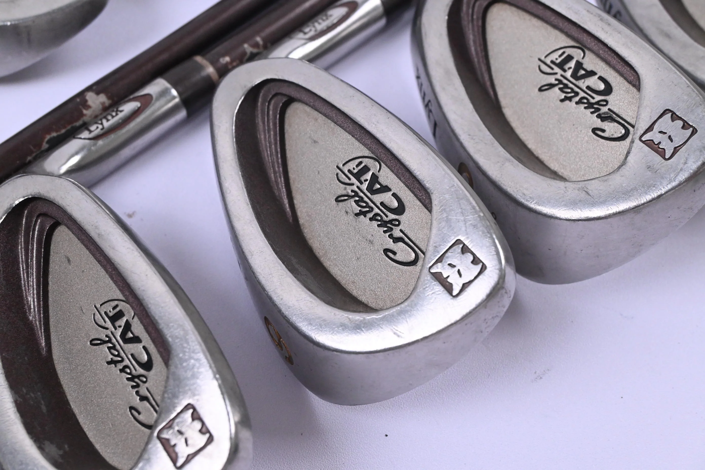 Ladies Lynx Crystal Cat Irons / 3-PW+SW / Ladies Flex Lynx Dual Flare Shafts