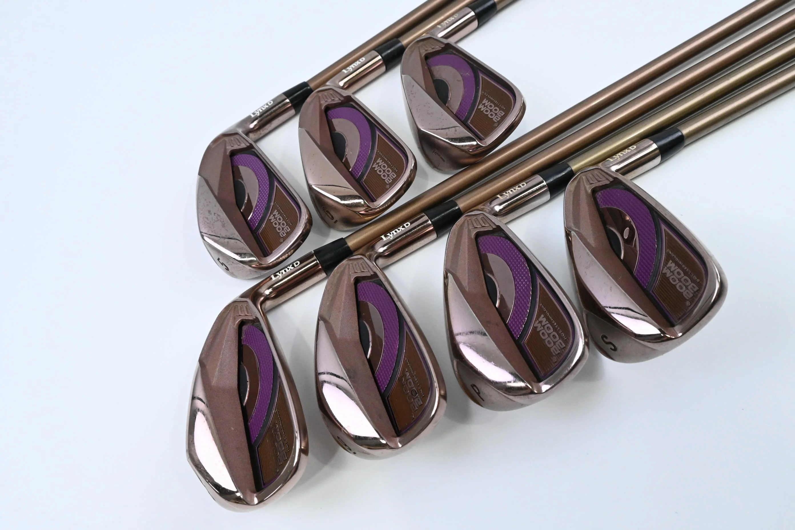 Ladies Lynx Boom Boom Irons / 5-PW+SW / Ladies Flex Lynx Shafts - Image 2
