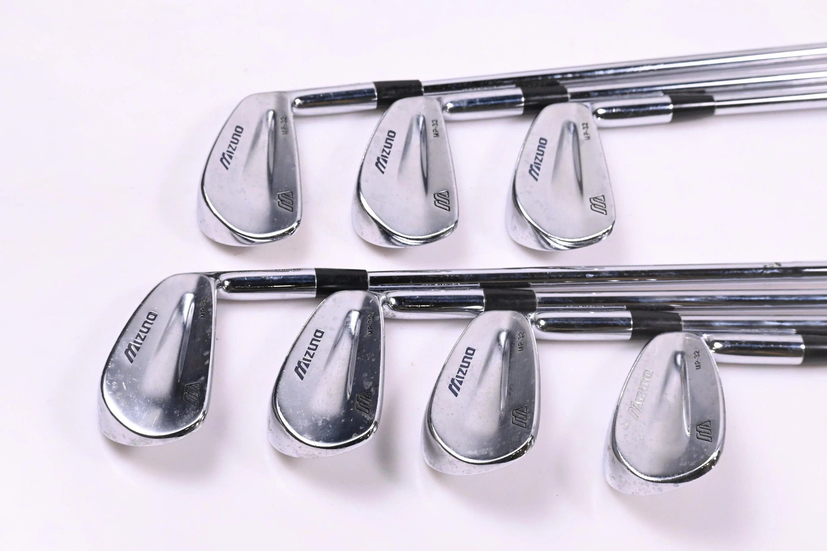 Mizuno MP-32 Irons / 3-PW / Stiff Flex Dynamic Gold S300 / Missing #9 Iron - Image 2