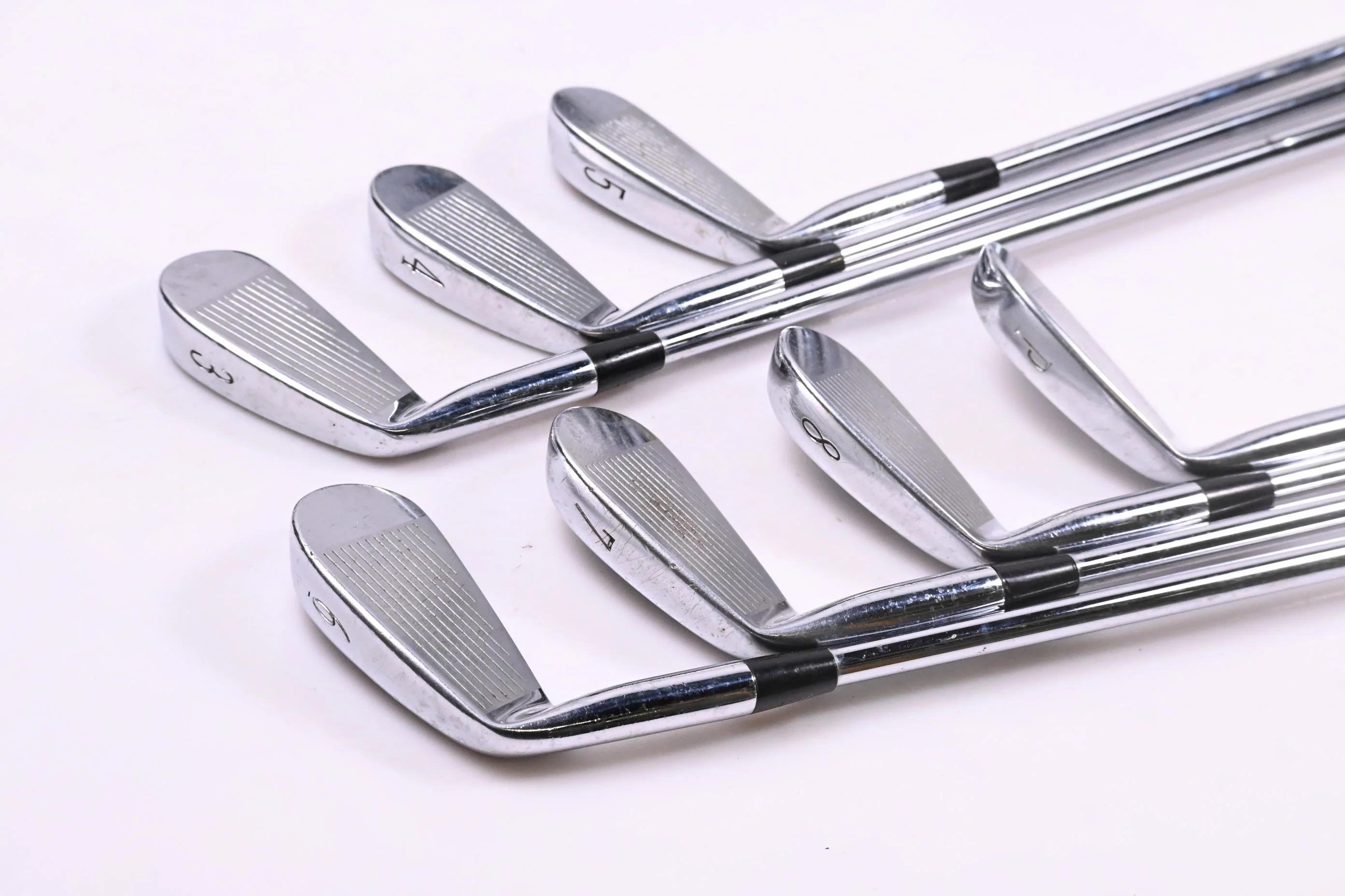 Mizuno MP-32 Irons / 3-PW / Stiff Flex Dynamic Gold S300 / Missing #9 Iron - Image 4