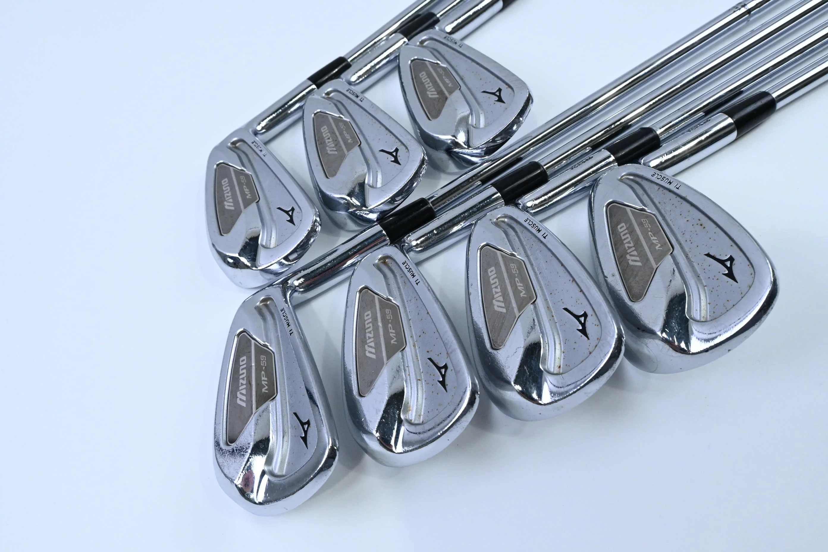 Mizuno MP-53 Irons / 4-PW / Stiff Flex Dynamic Gold S300 Shafts - Image 2
