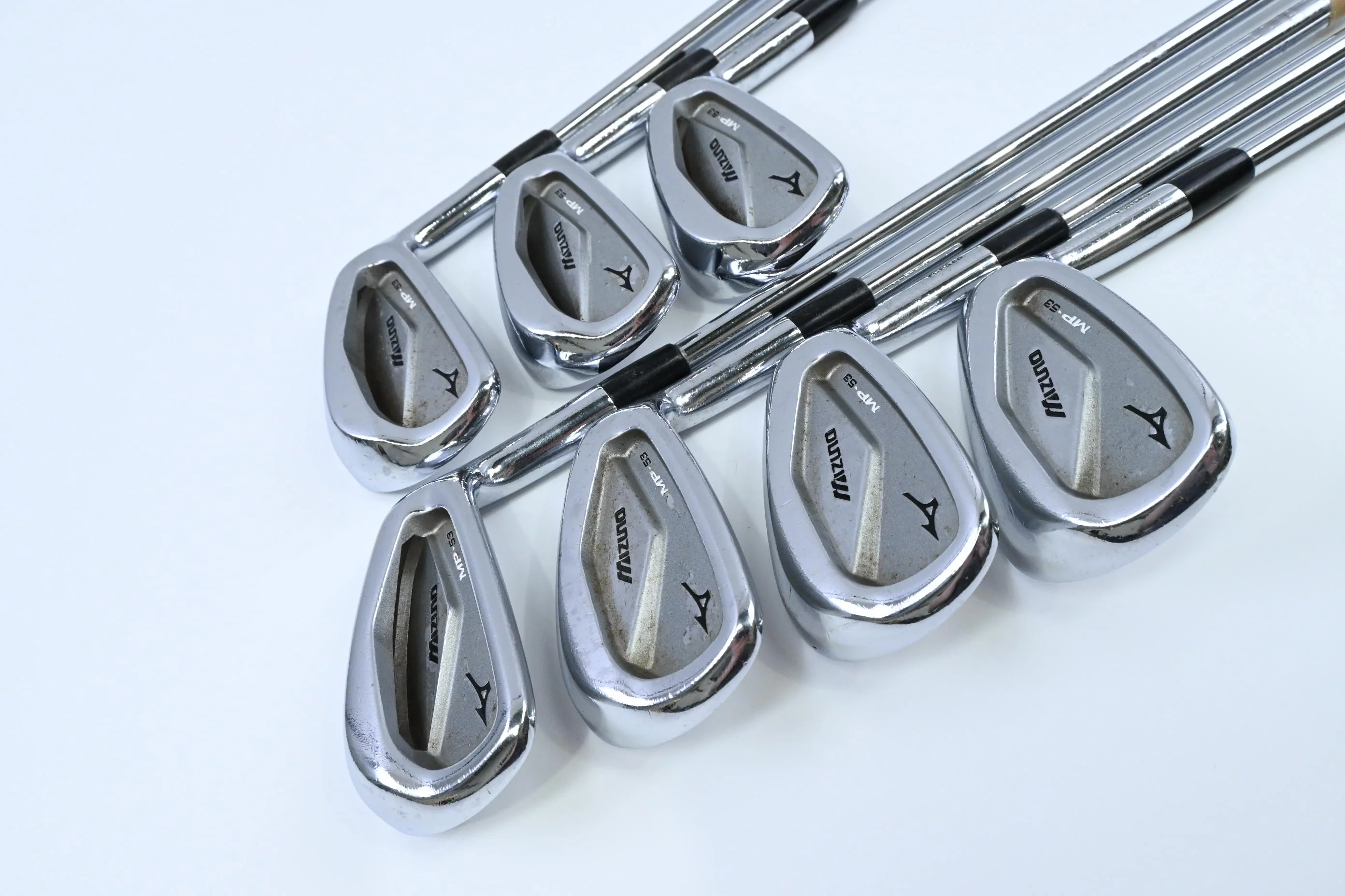 Mizuno MP-53 Irons / 4-PW / Regular Flex Dynamic Gold XP R300 Shafts - Image 2