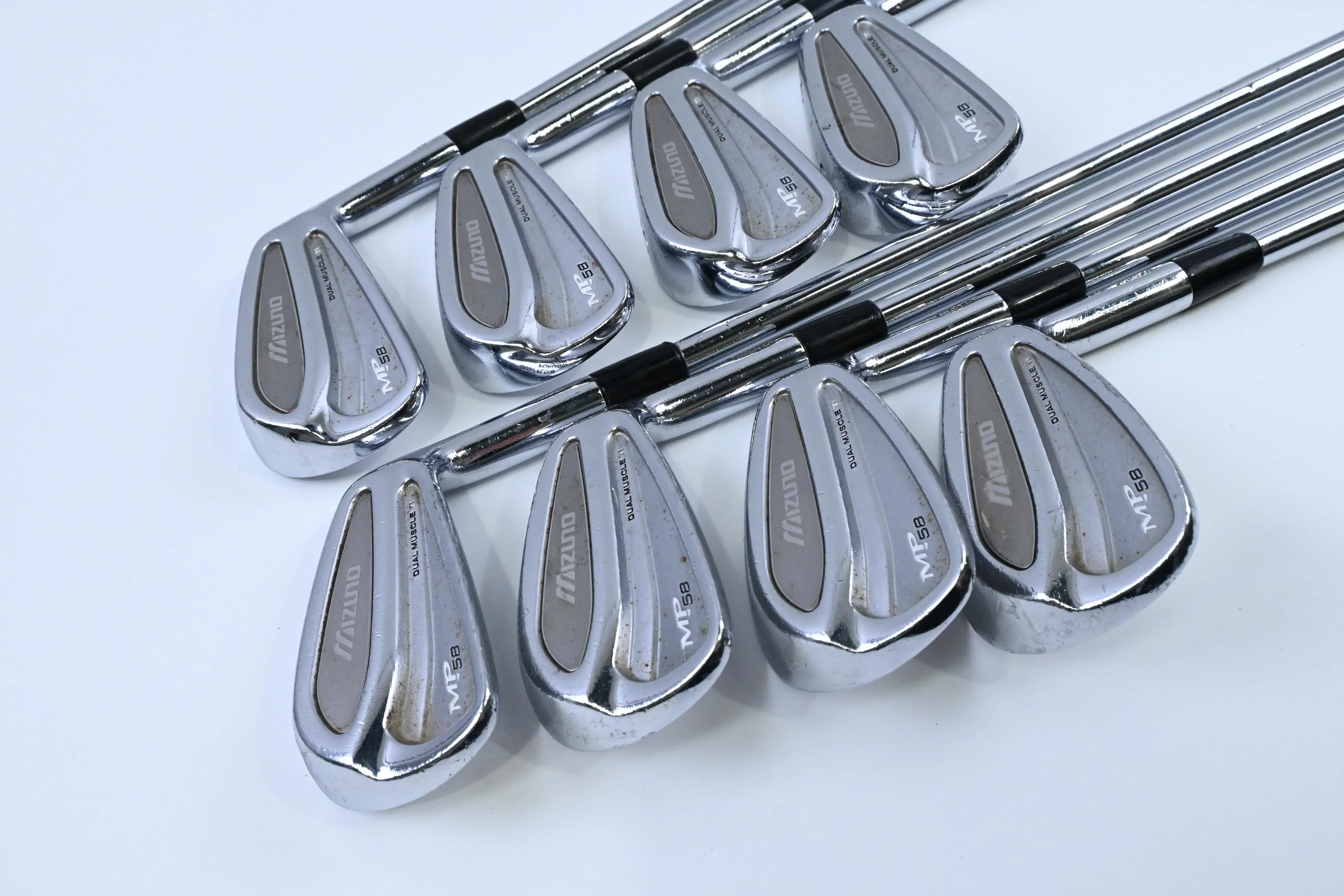 Mizuno MP-58 Irons / 3-PW / Stiff Flex Dynamic Gold S300 Shafts - Image 2
