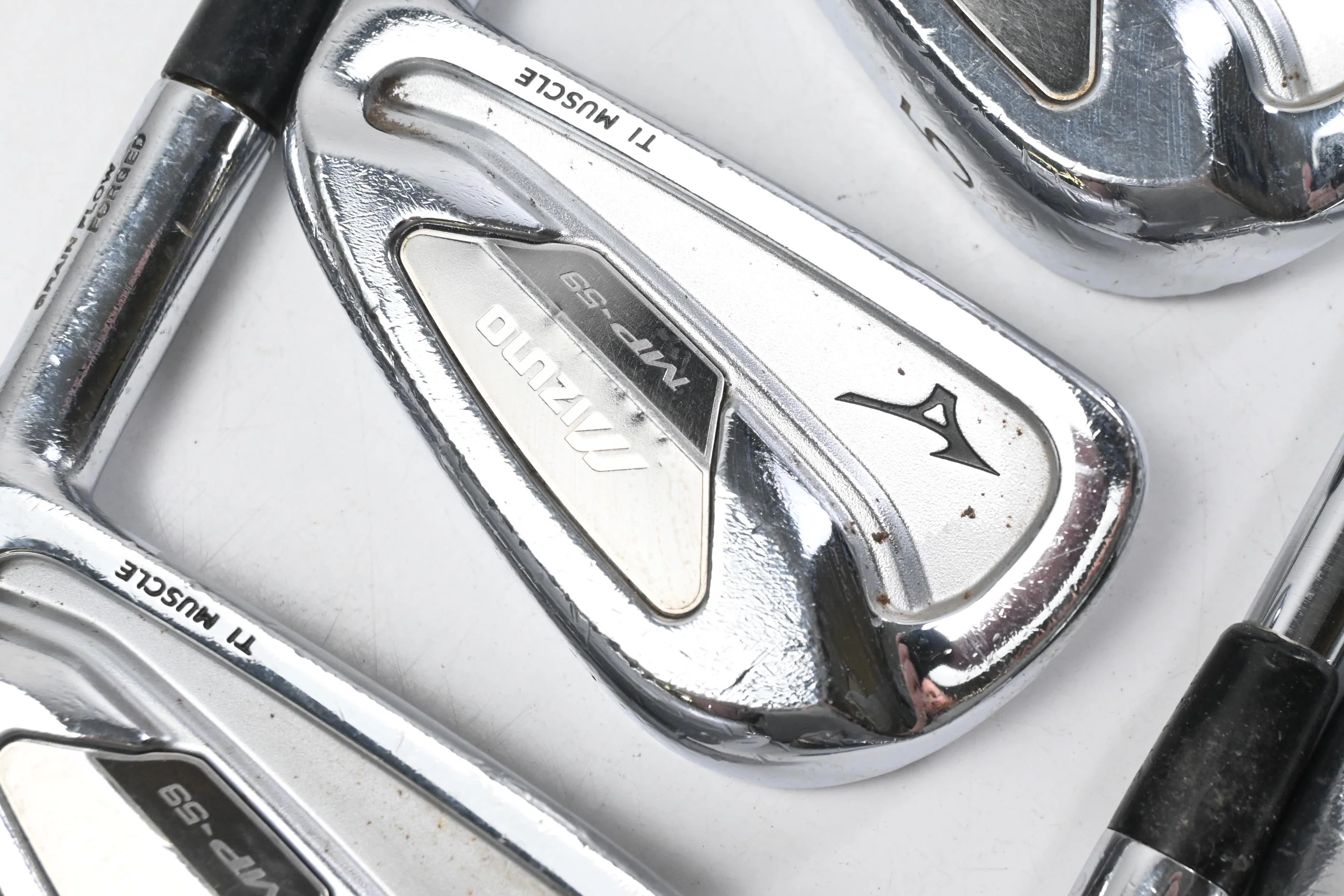 Mizuno MP-59 Irons / 3-PW / Regular+ Flex Project X Rifle Shafts