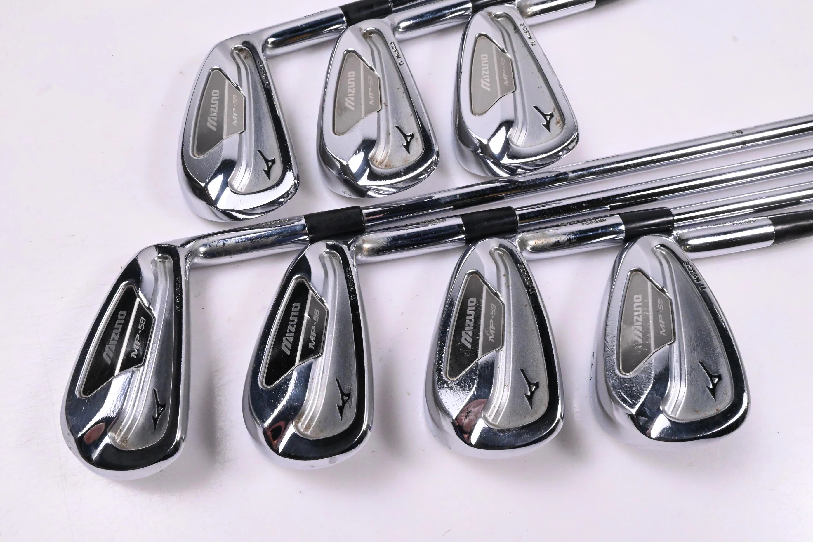 Mizuno MP-59 Irons / 4-PW / Stiff Flex Dynamic Gold S300 Shafts - Image 2