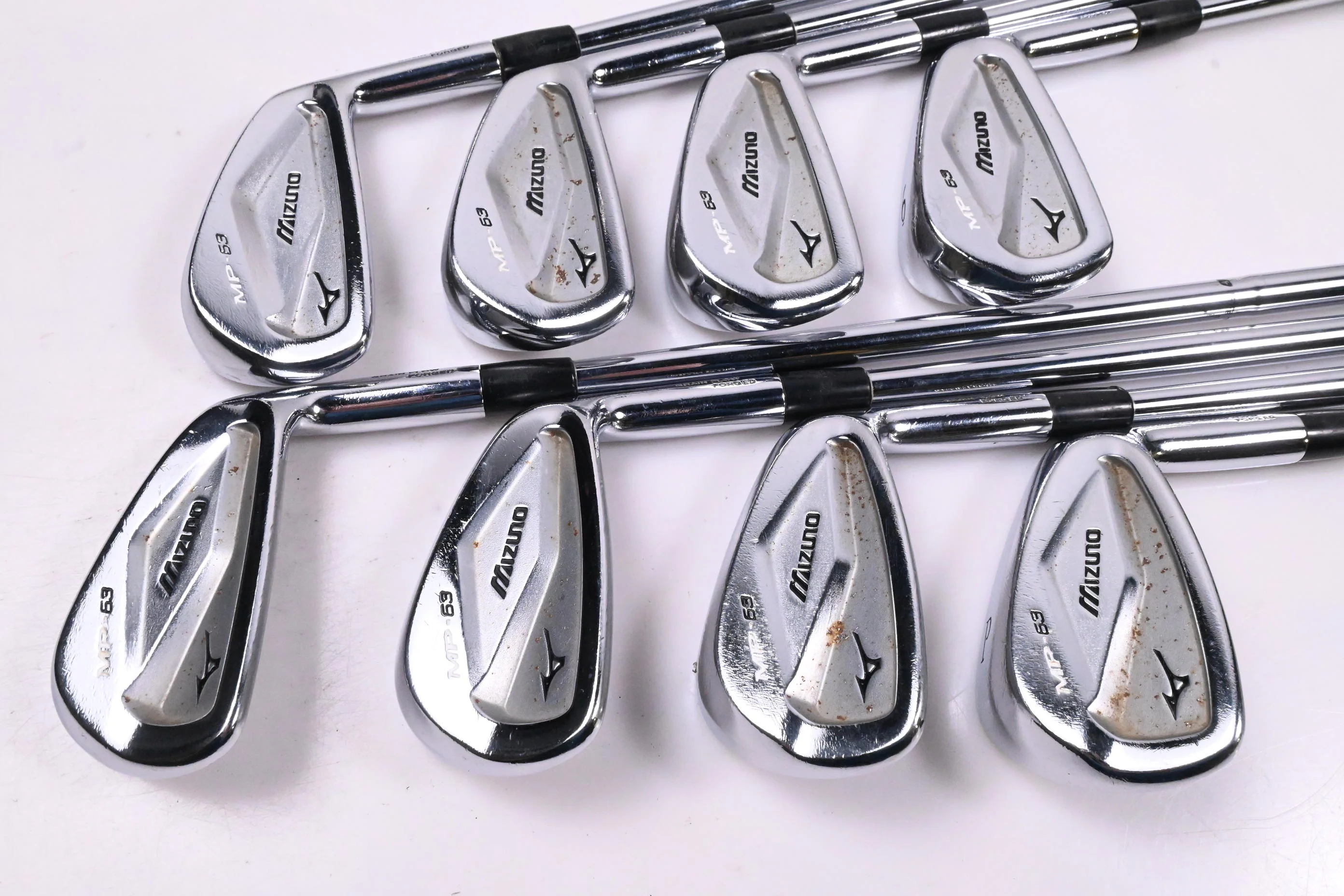 Mizuno MP-63 Irons / 3-PW / Stiff Flex Dynamic Gold SL S300 Shafts - Image 2