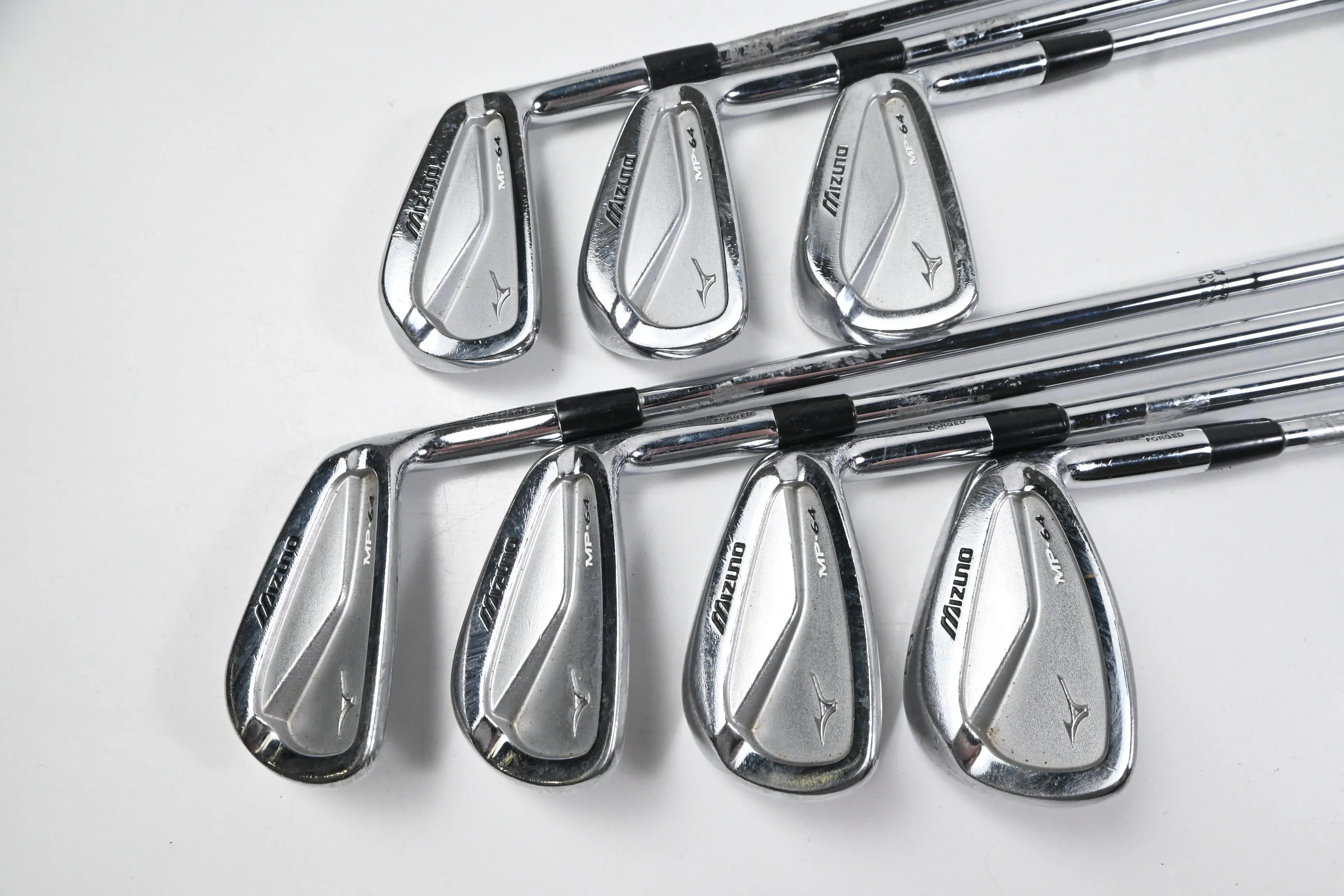 Mizuno MP-64 Irons / 4-PW / Stiff Flex Dynamic Gold S300 Shafts - Image 2