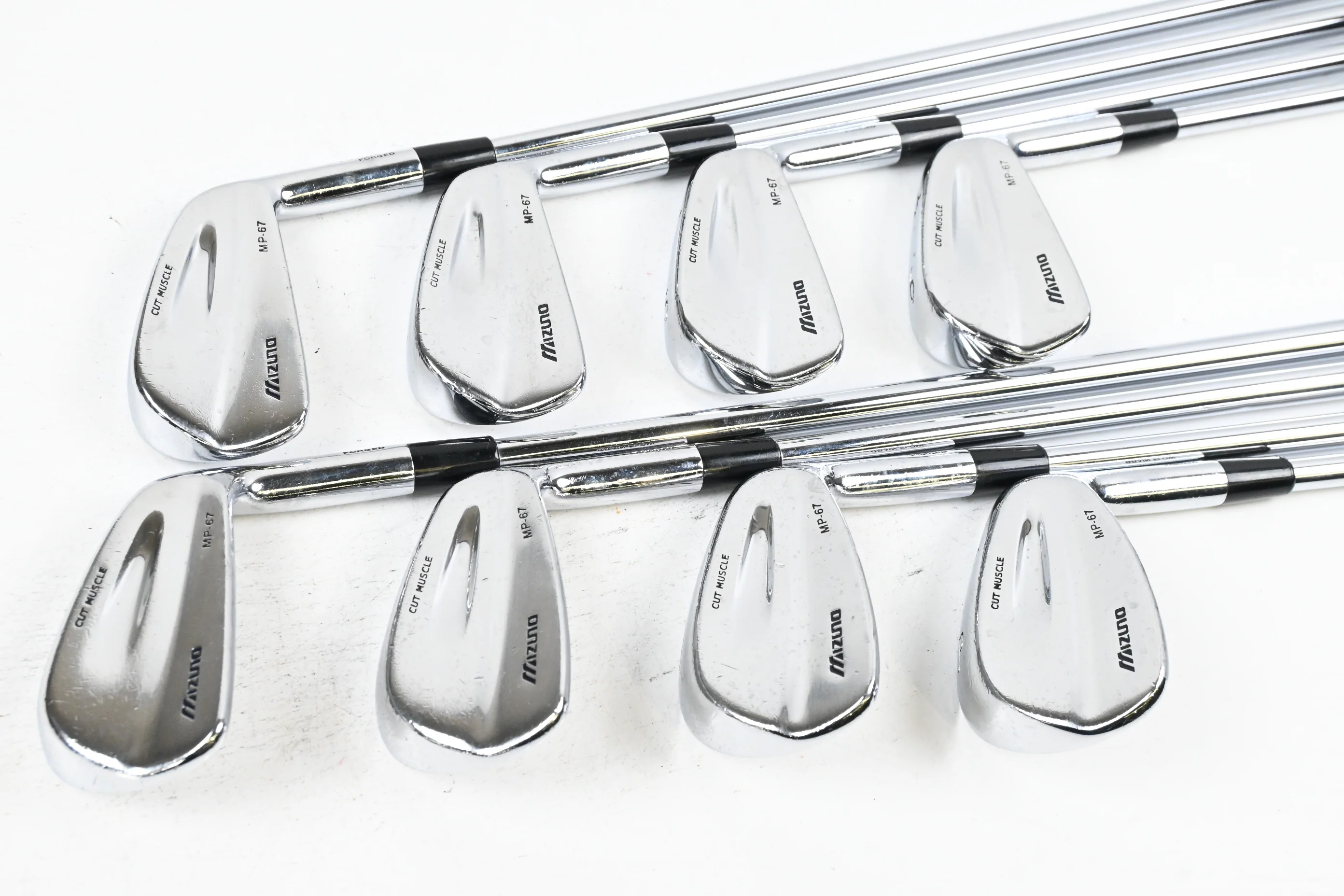 Mizuno MP-67 Irons / 3-PW / Stiff Flex Project X Shafts - Image 2