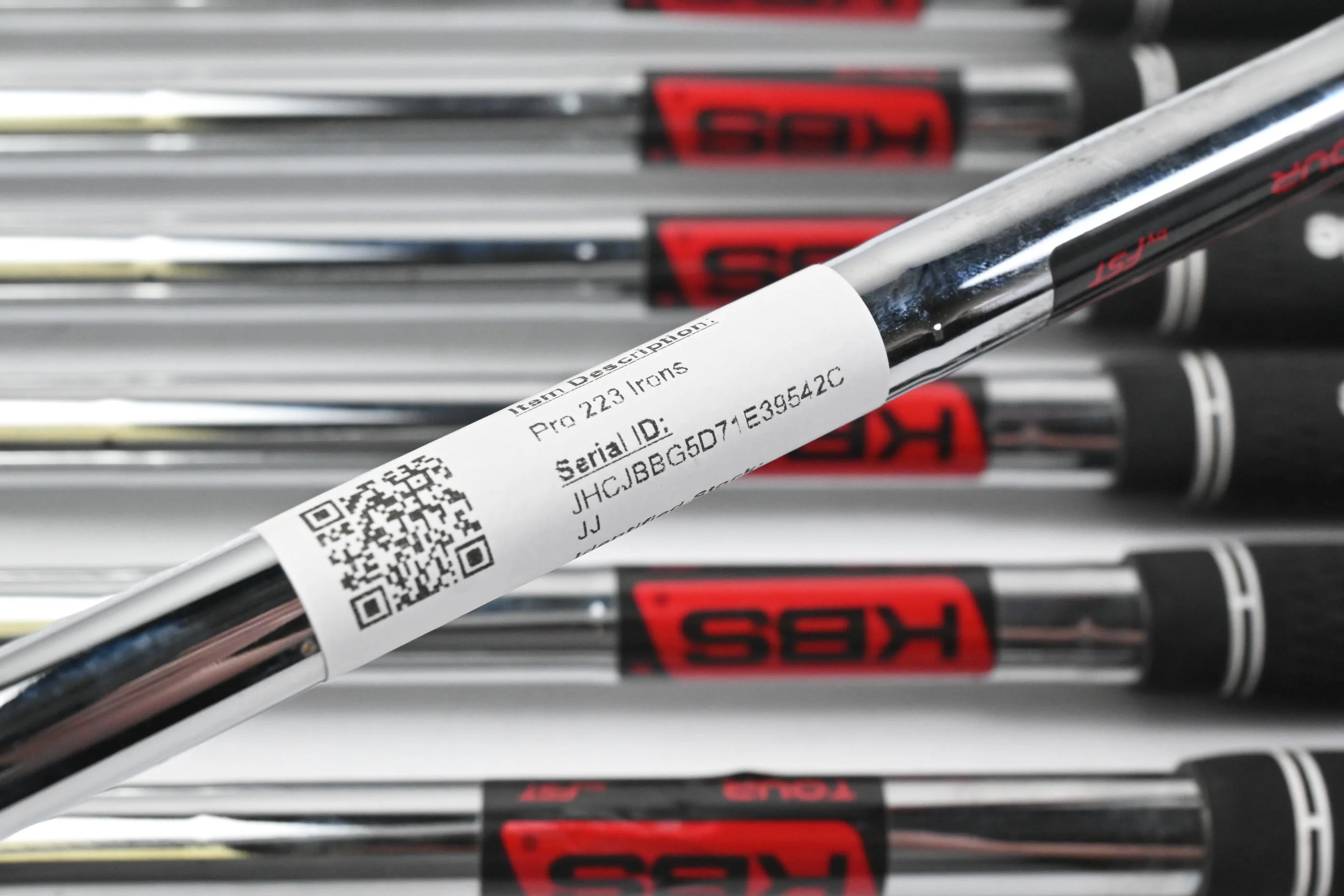 Mizuno Pro 223 Irons / 4-PW / Stiff Flex KBS Tour Shafts - Image 6