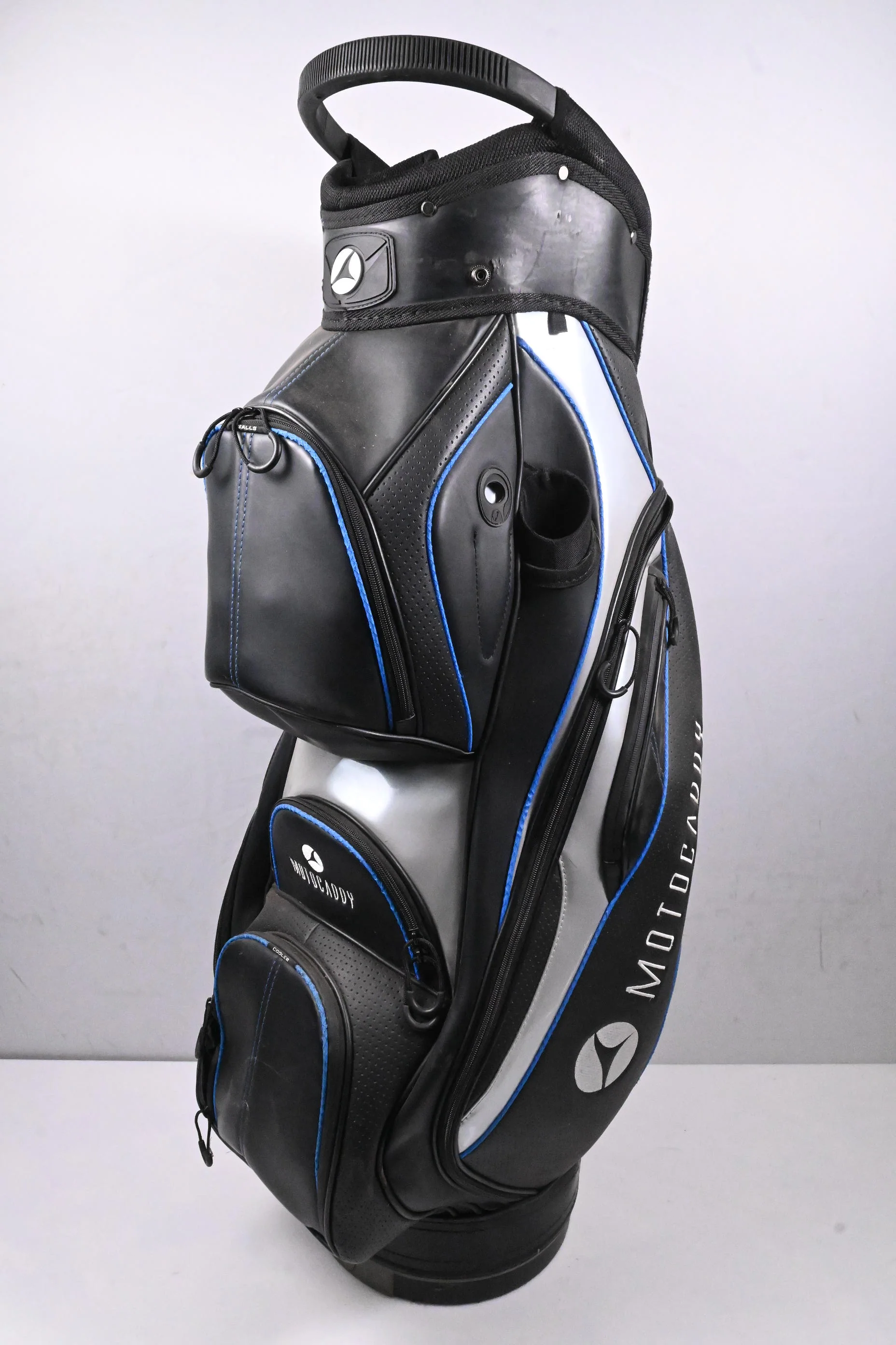 Motocaddy Cart Bag / 14-Way Divider / Black, Grey, Blue - Image 2