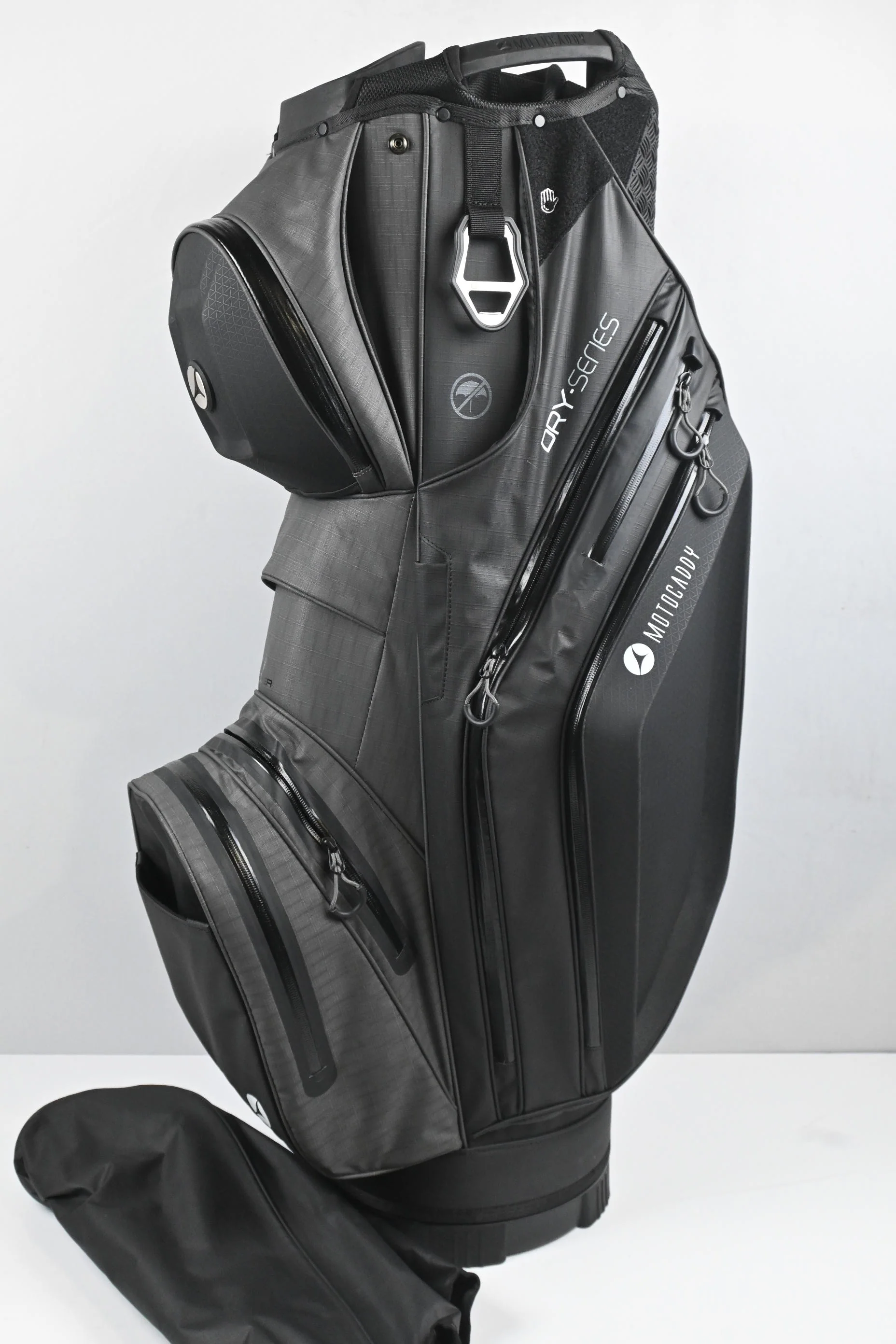 Motocaddy Dry Series Cart Bag / 14-Way Divider / Black, Grey