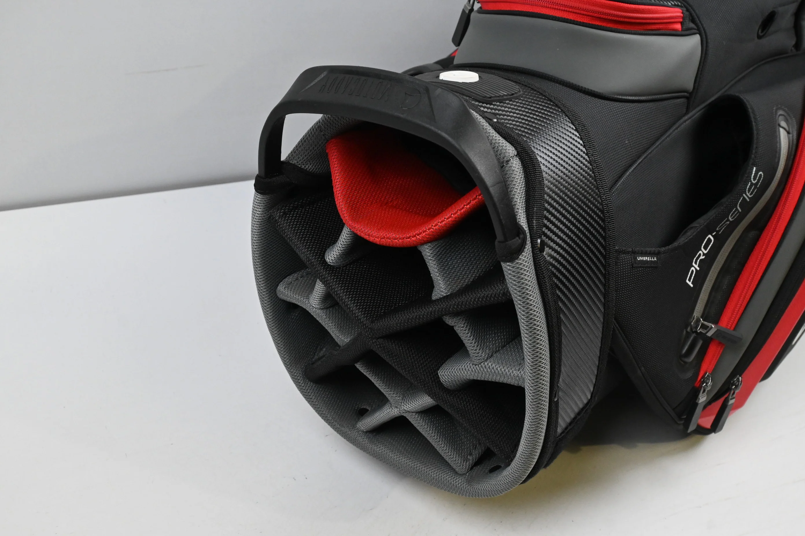 Motocaddy Pro Series Cart Bag / 14-Way Divider / Black, Red - Image 5